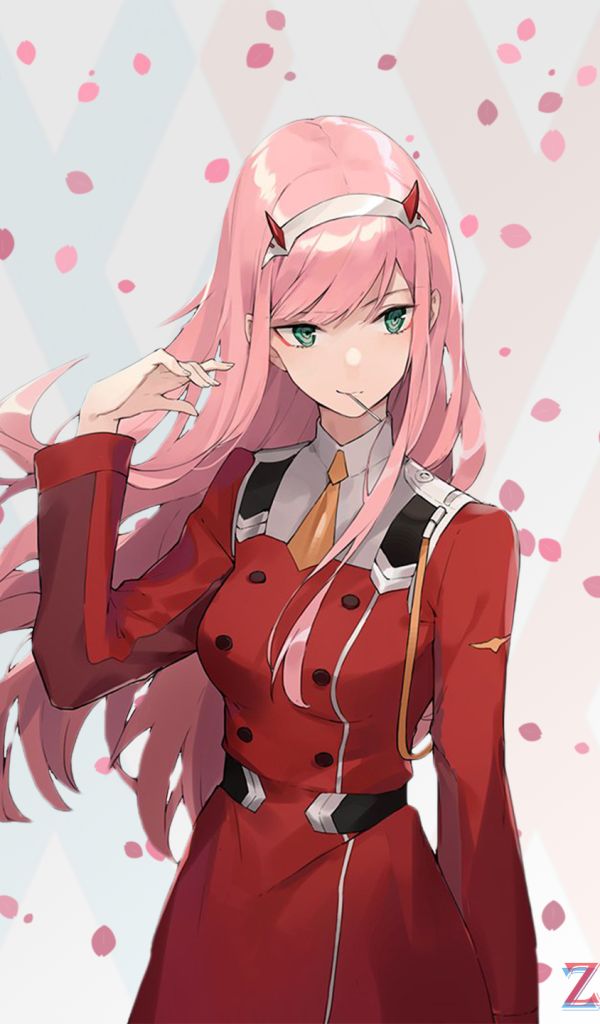 Handy-Wallpaper Animes, Darling In The Franxx, Zero Two (Liebling Im Franxx) kostenlos herunterladen.