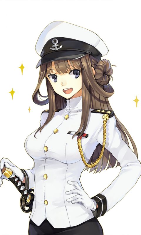 無料モバイル壁紙アニメ, 艦隊これくしょん, 金剛（艦これ）をダウンロードします。