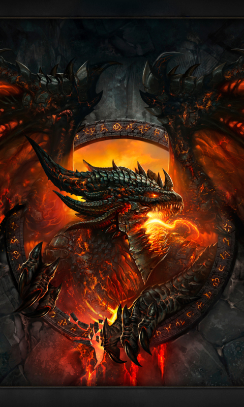 Download mobile wallpaper Warcraft, Dragon, Video Game, World Of Warcraft, Deathwing (World Of Warcraft), World Of Warcraft: Cataclysm for free.