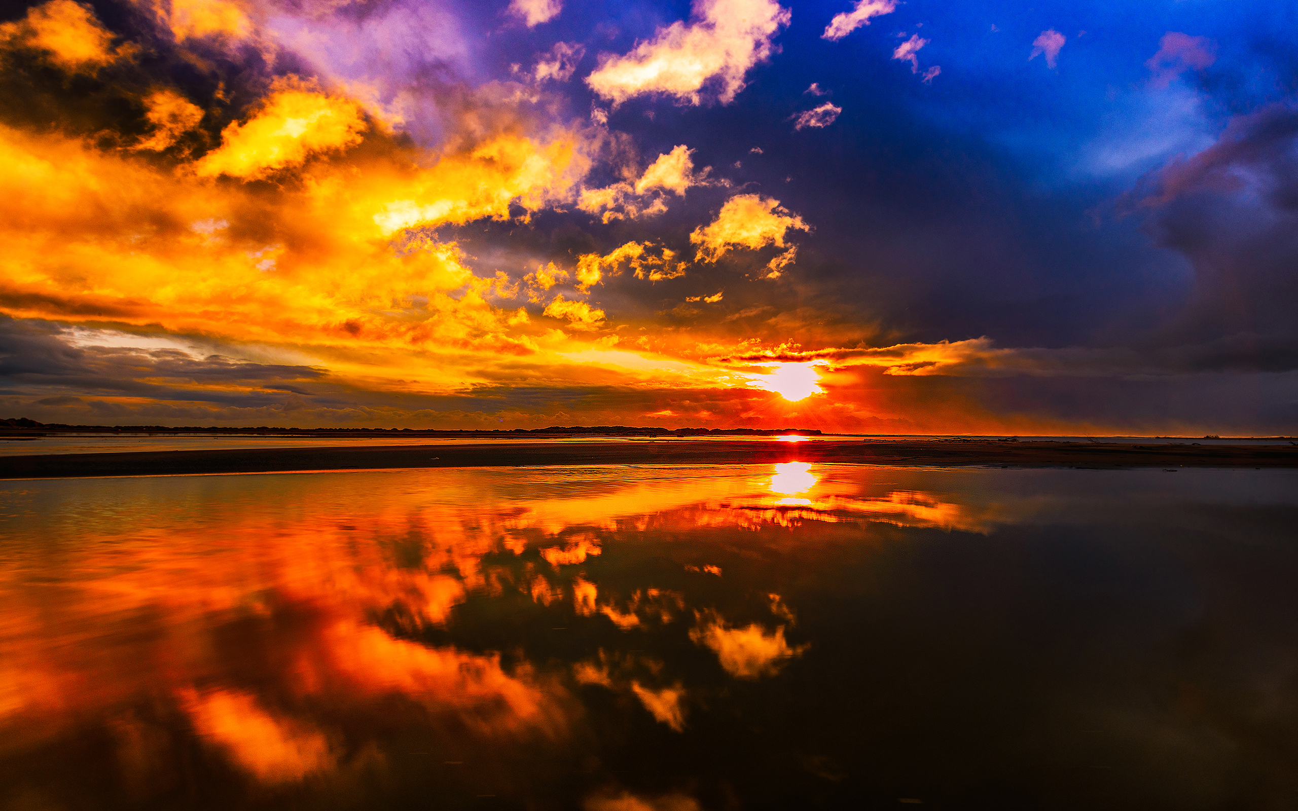 Laden Sie das Horizont, Wolke, Himmel, Sonnenuntergang, Erde/natur, Spiegelung-Bild kostenlos auf Ihren PC-Desktop herunter