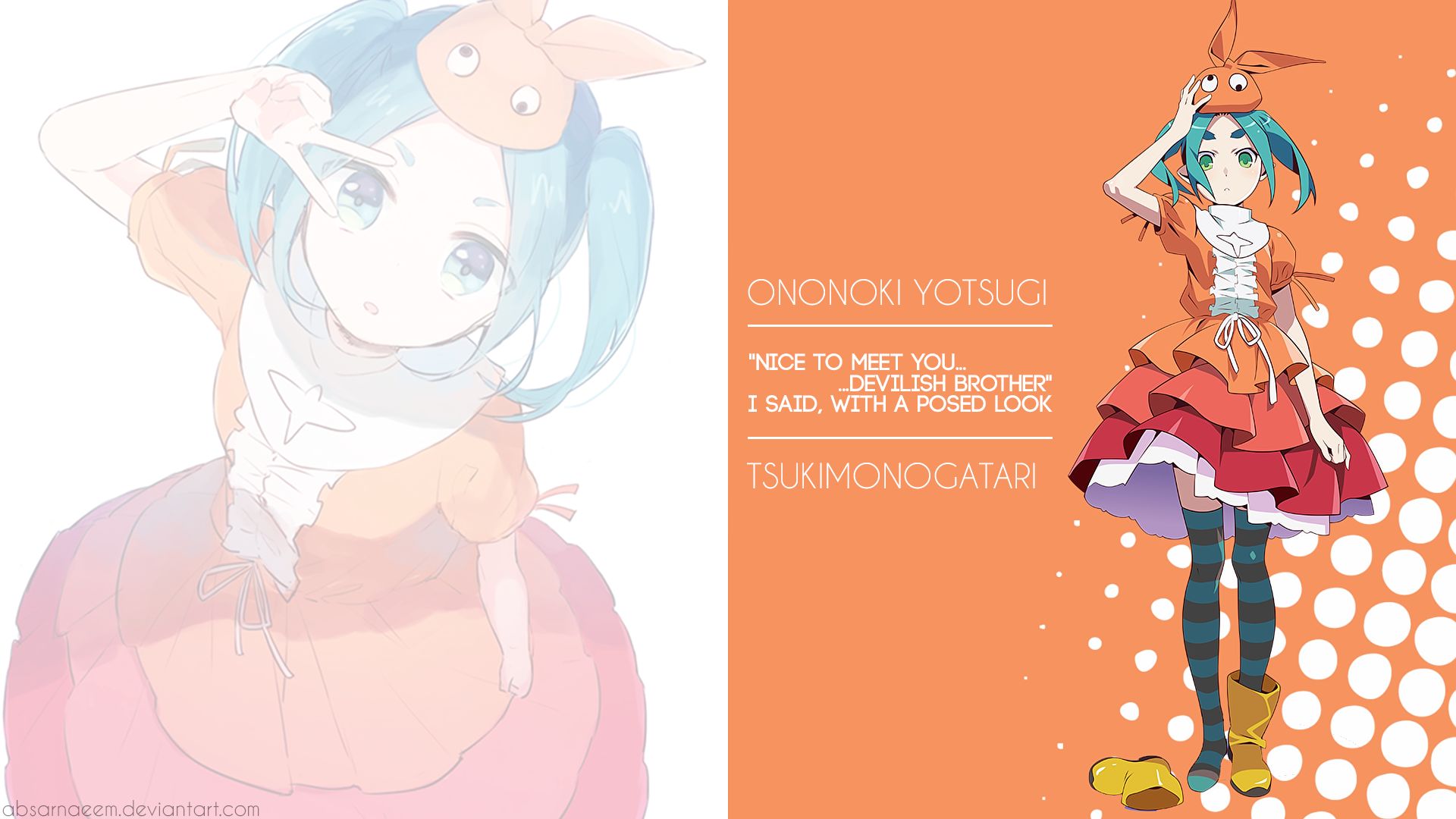 Handy-Wallpaper Animes, Monogatari (Serie), Yotsugi Ononoki kostenlos herunterladen.