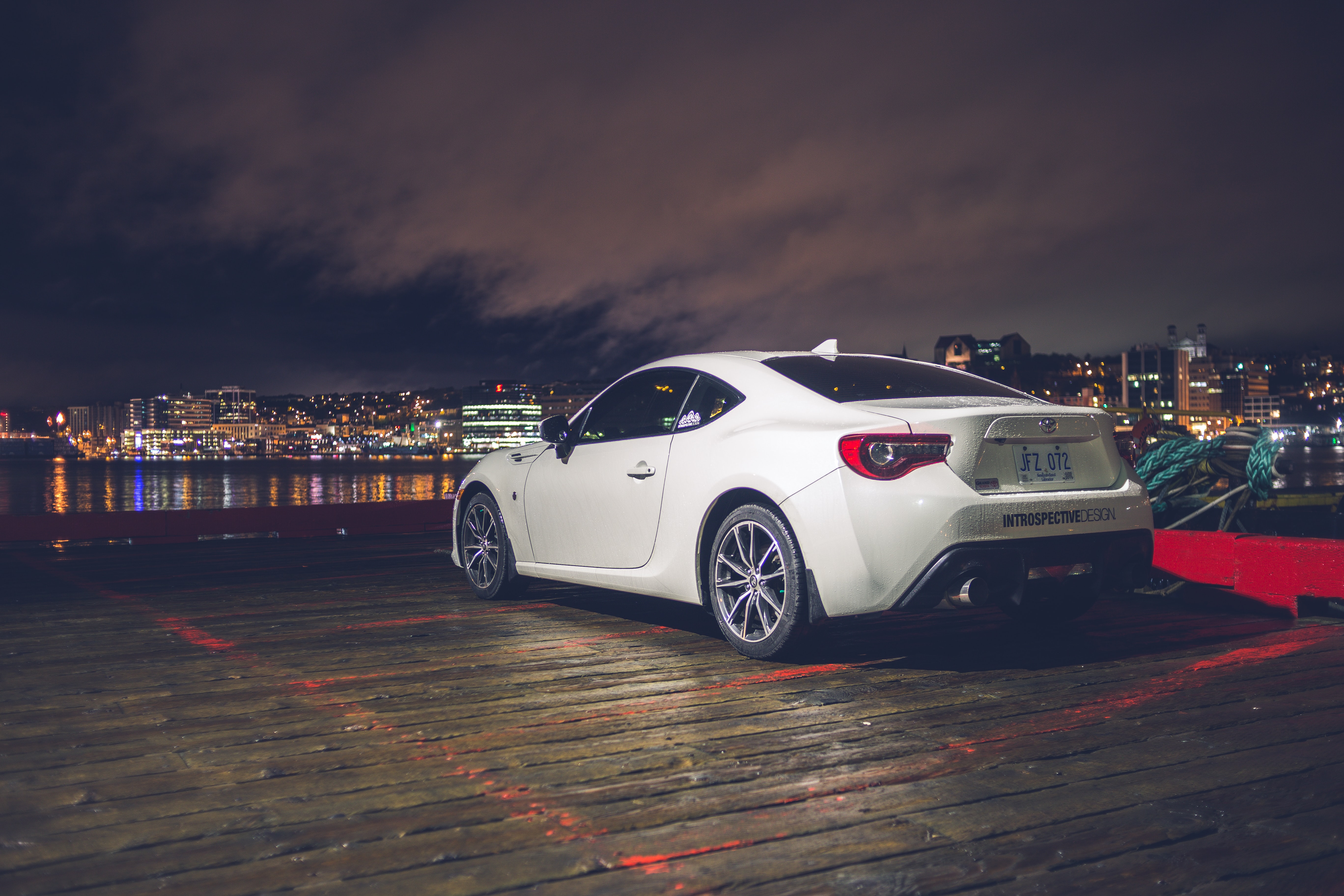 Download PC Wallpaper side view, toyota, cars, white, car