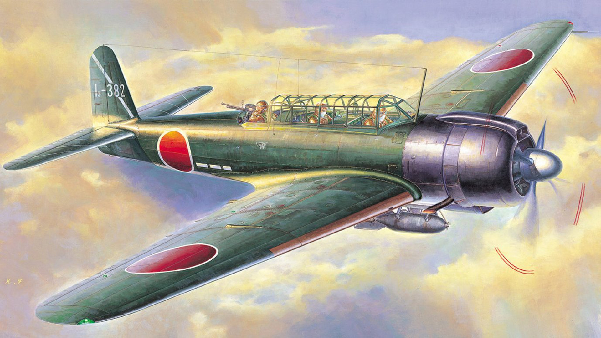 Téléchargez des papiers peints mobile Militaire, Nakajima B6N, Bombardiers gratuitement.