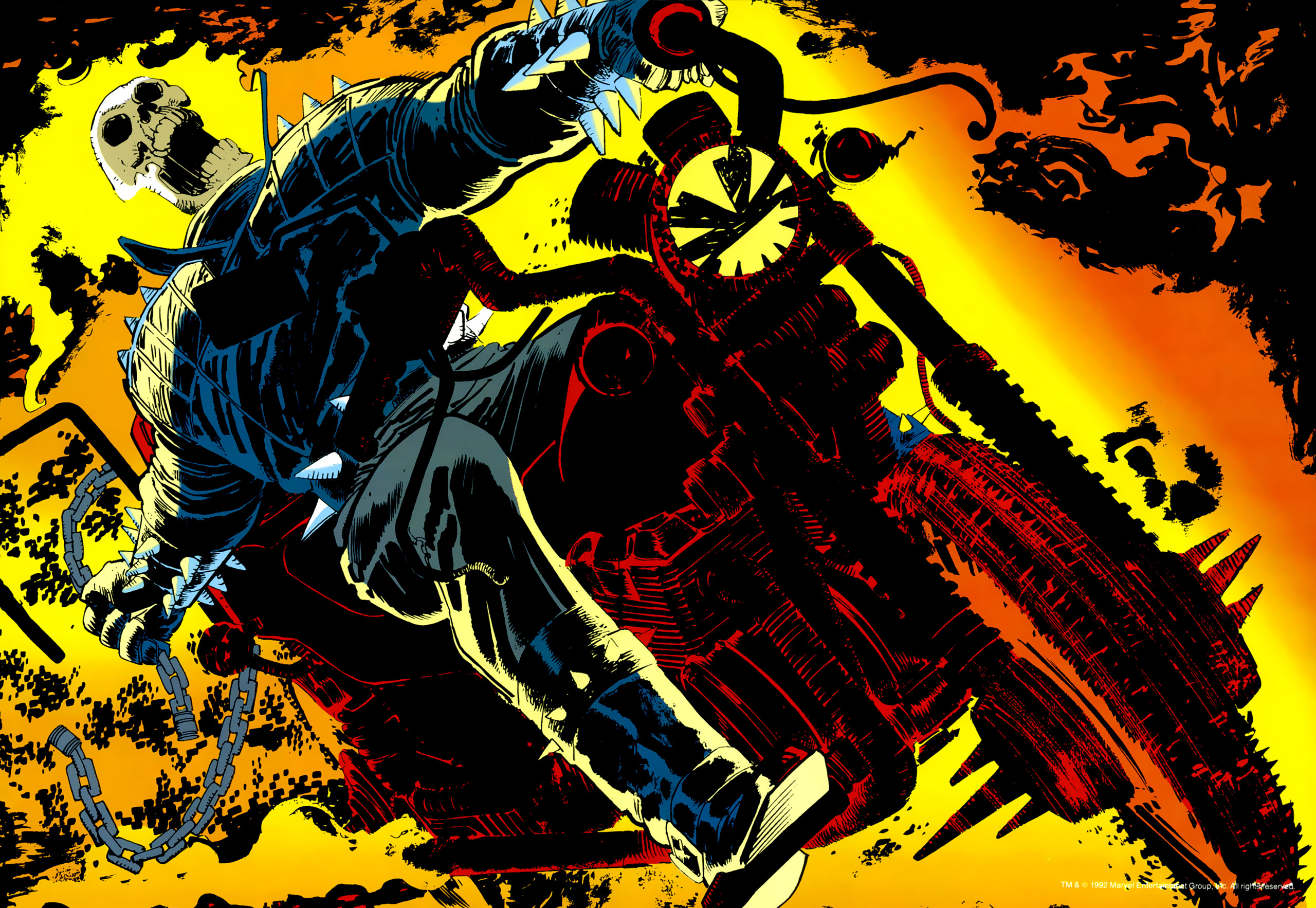 Descarga gratuita de fondo de pantalla para móvil de Ghost Rider: El Motorista Fantasma, Historietas.