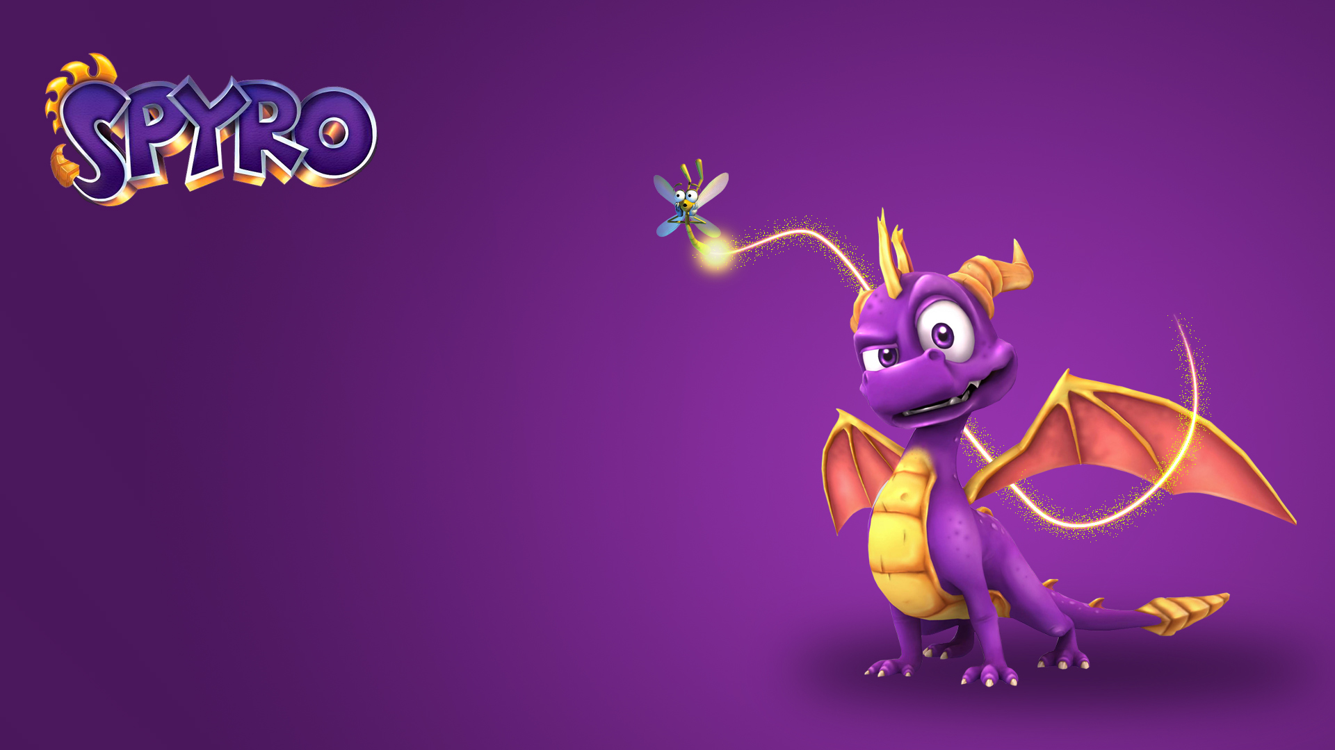 670934 descargar fondo de pantalla videojuego, spyro the dragon, dragón, sparx la libélula, spyro (personaje): protectores de pantalla e imágenes gratis