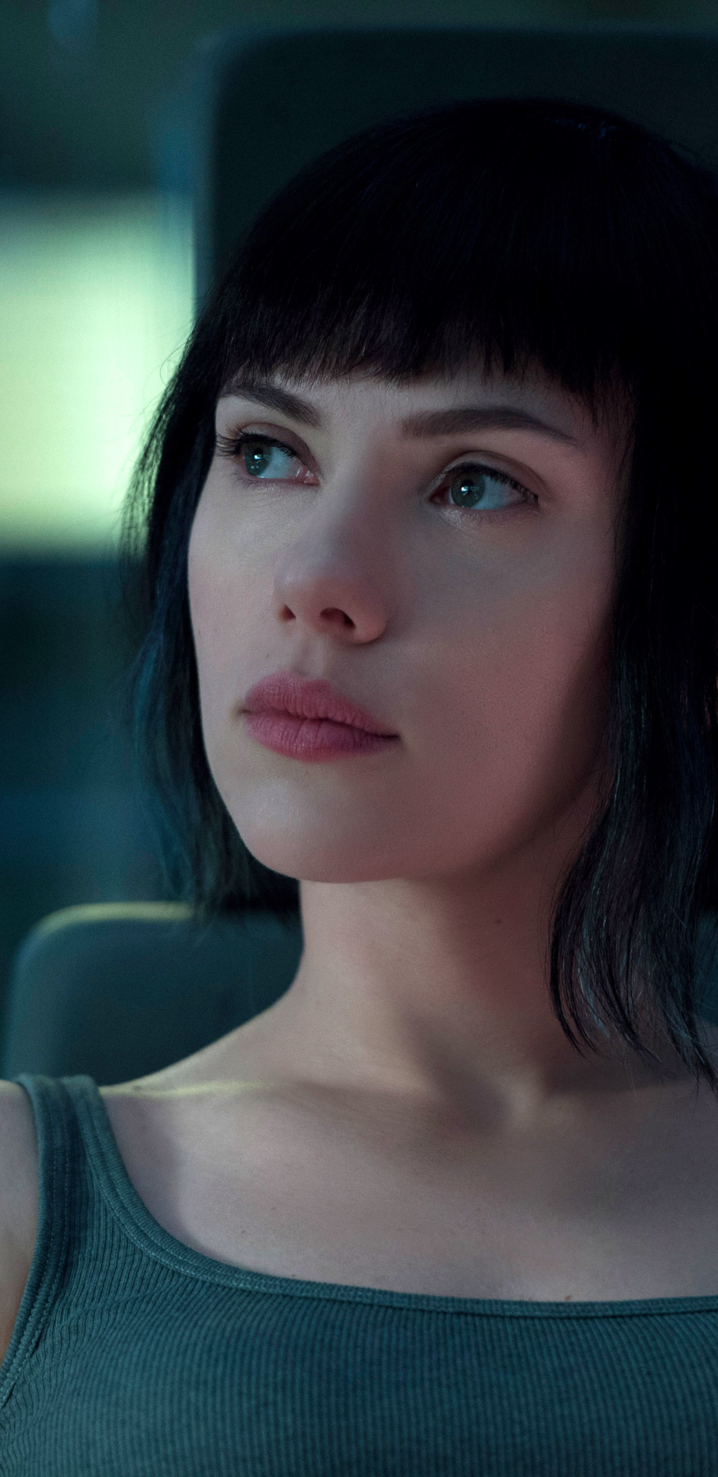 Descarga gratuita de fondo de pantalla para móvil de Scarlett Johansson, Películas, Fantasma En La Concha (2017).