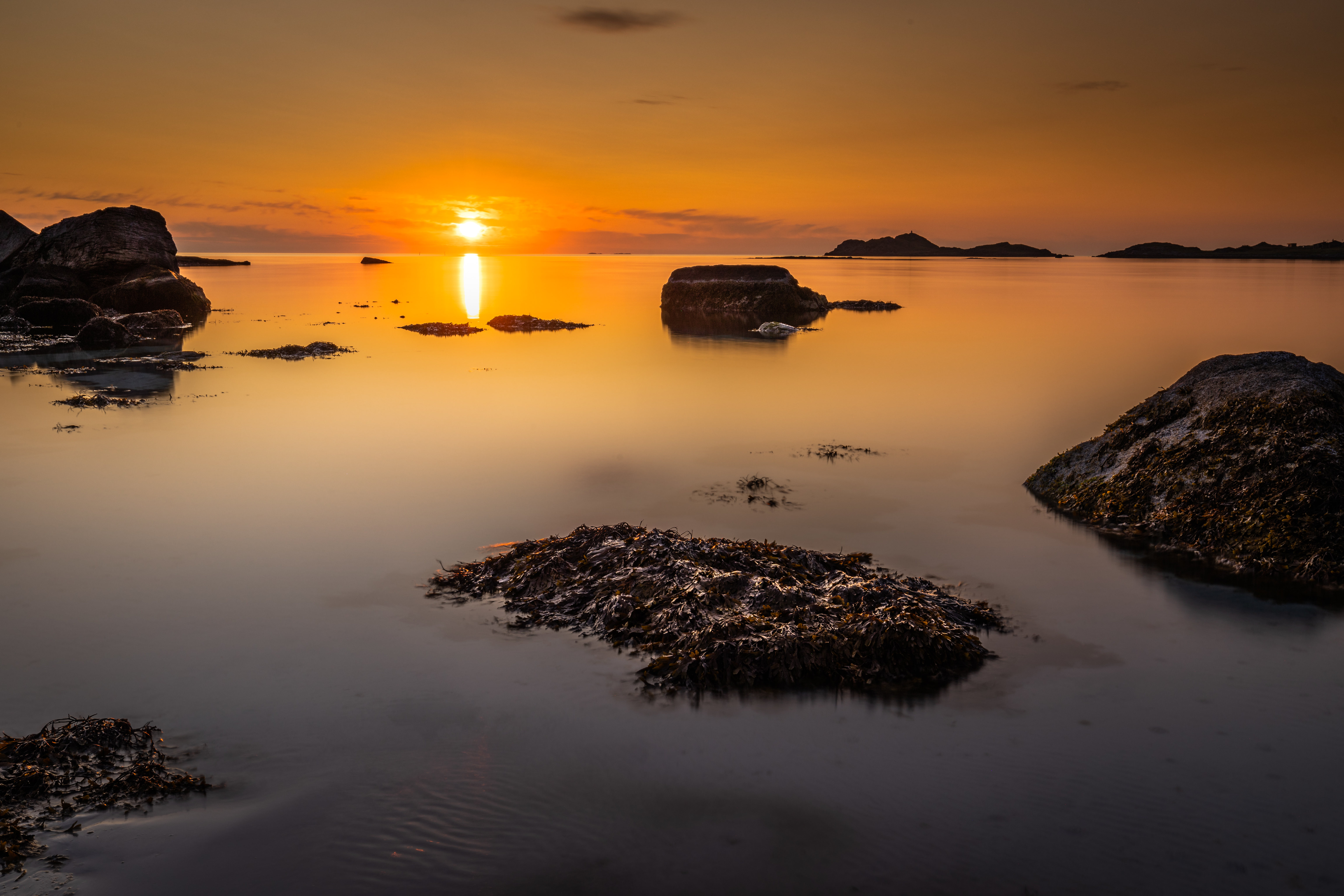Laden Sie das Felsen, Natur, Die Steine, Horizont, Sunset, Sea-Bild kostenlos auf Ihren PC-Desktop herunter
