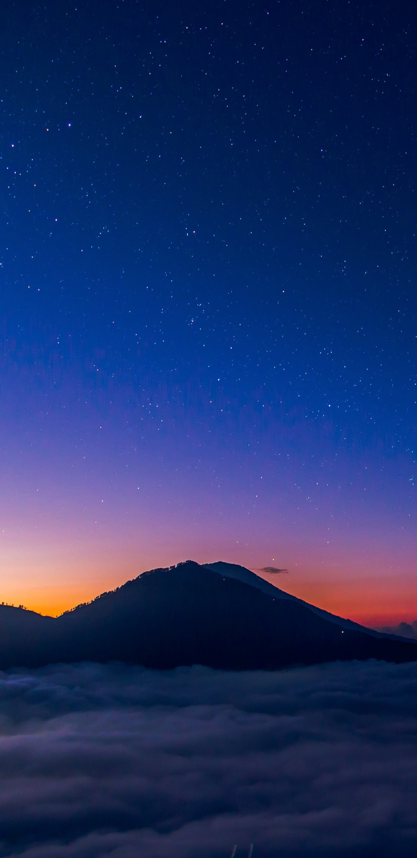 Download mobile wallpaper Nature, Sky, Night, Mountain, Earth for free.