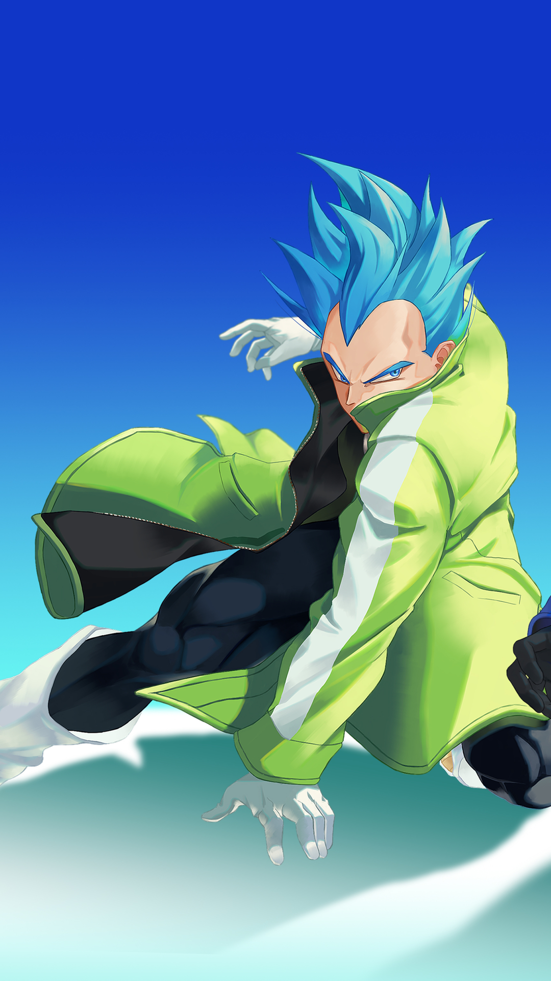 Handy-Wallpaper Animes, Vegeta (Dragon Ball), Super Saiyajin Blau, Dragonball Super Broly kostenlos herunterladen.