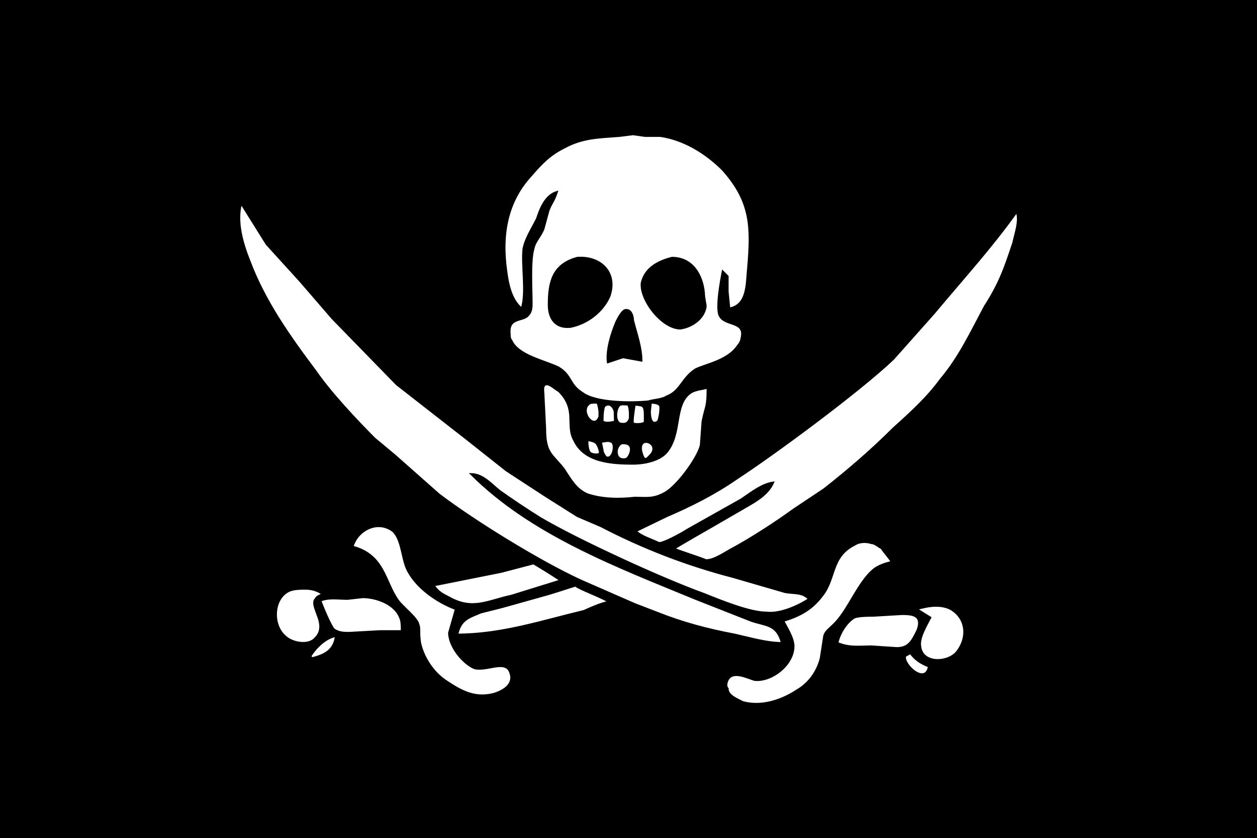 505522 Hintergrundbild herunterladen verschiedenes, piratenflagge, schwarz weiß, minimalistisch, schwert, flaggen - Bildschirmschoner und Bilder kostenlos