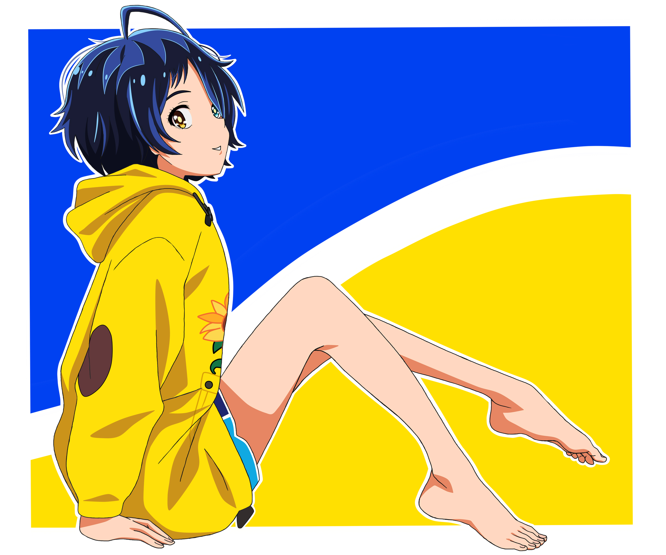 anime, wonder egg priority, ai ohto, heterochromia