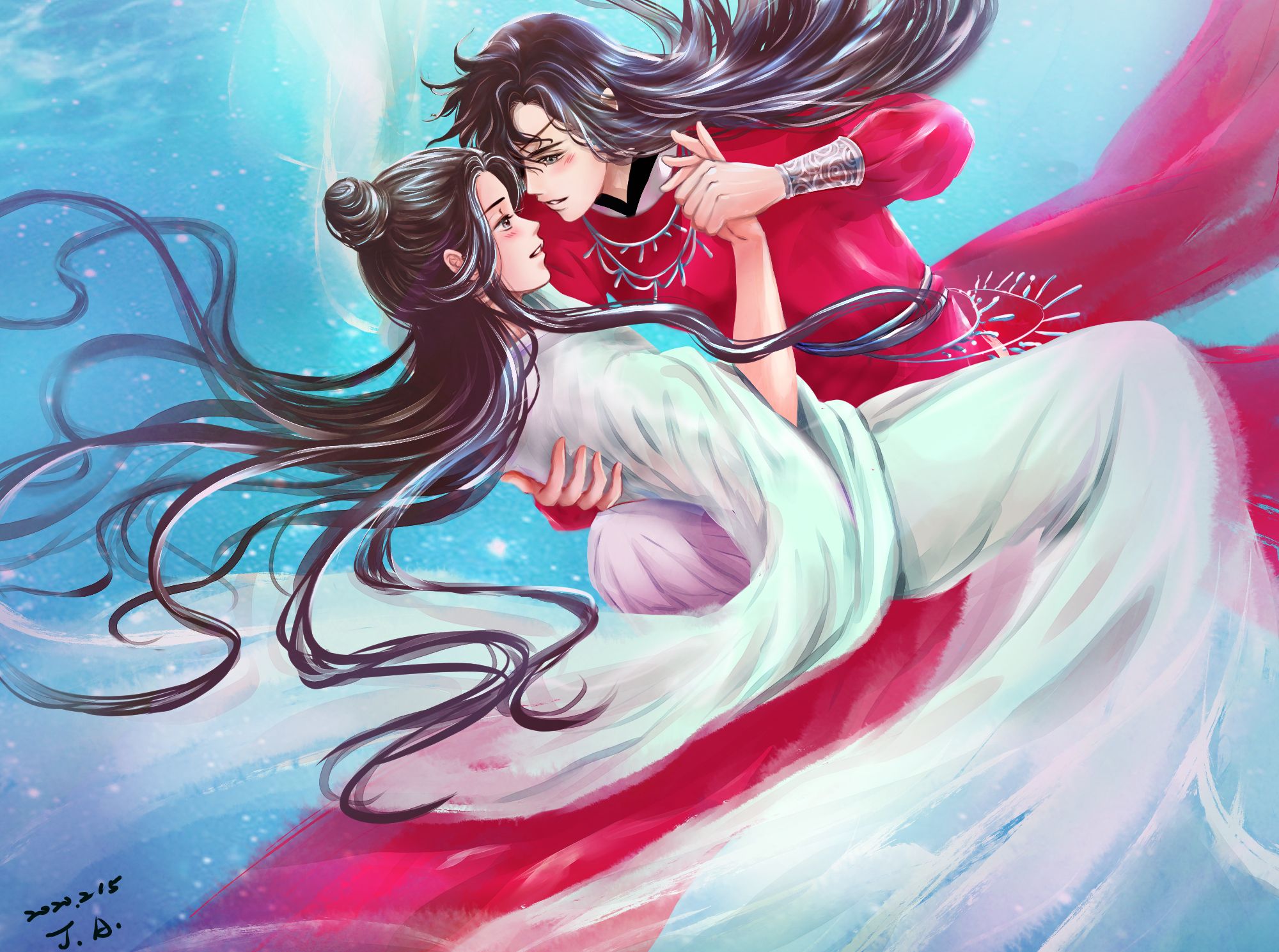 Download mobile wallpaper Anime, Tian Guan Ci Fu, Xie Lian, Hua Cheng for free.