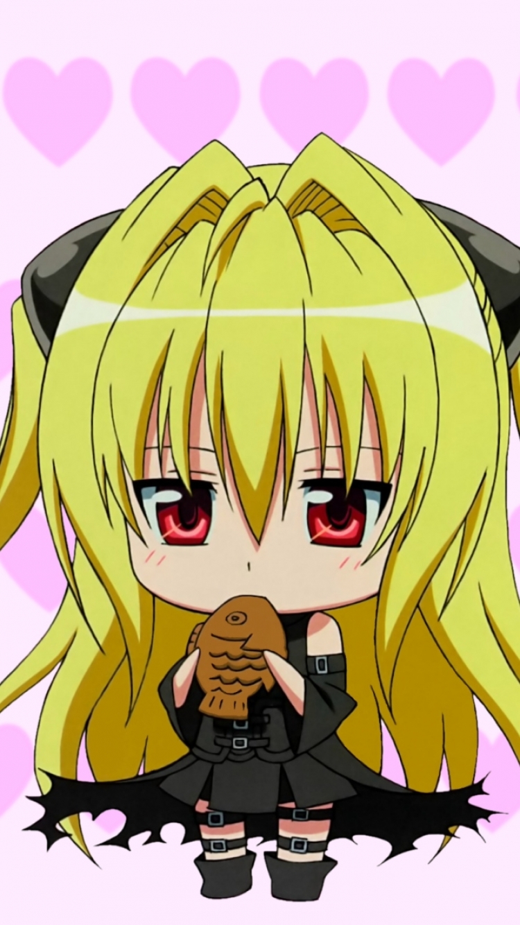Download mobile wallpaper Anime, Chibi, Golden Darkness, To Love Ru for free.