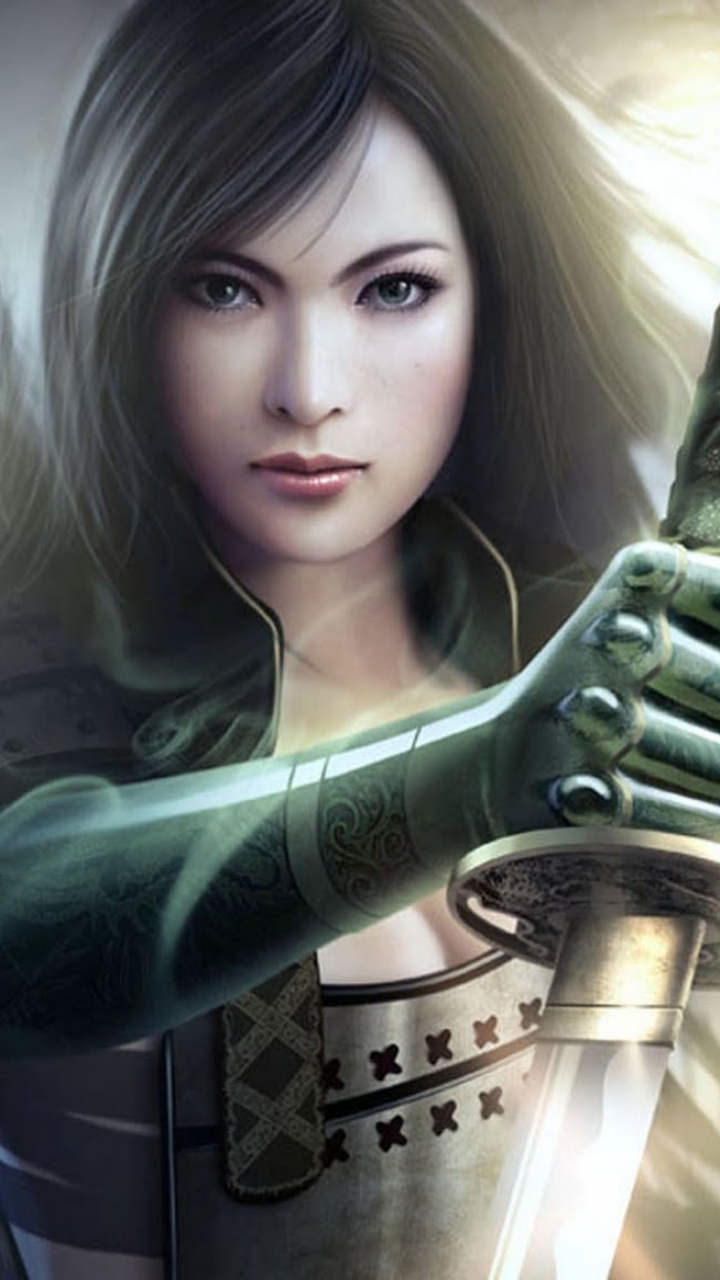 Download mobile wallpaper Fantasy, Samurai, Armor, Legend Of The Five Rings, Woman Warrior for free.