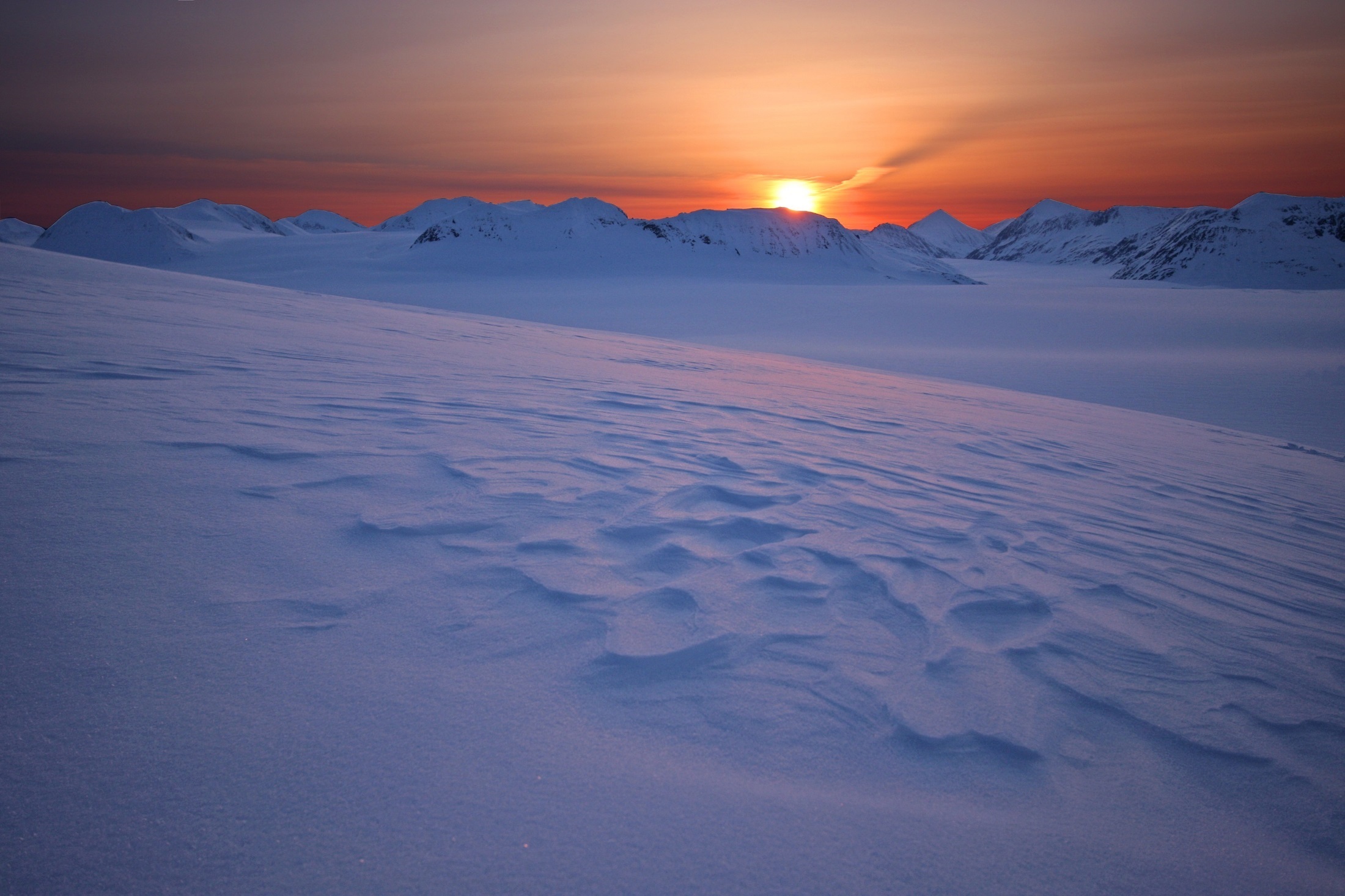 PCデスクトップに冬, 自然, 雪, 夜明け, 山, 日の出, 地球, 国立公園, アラスカ画像を無料でダウンロード
