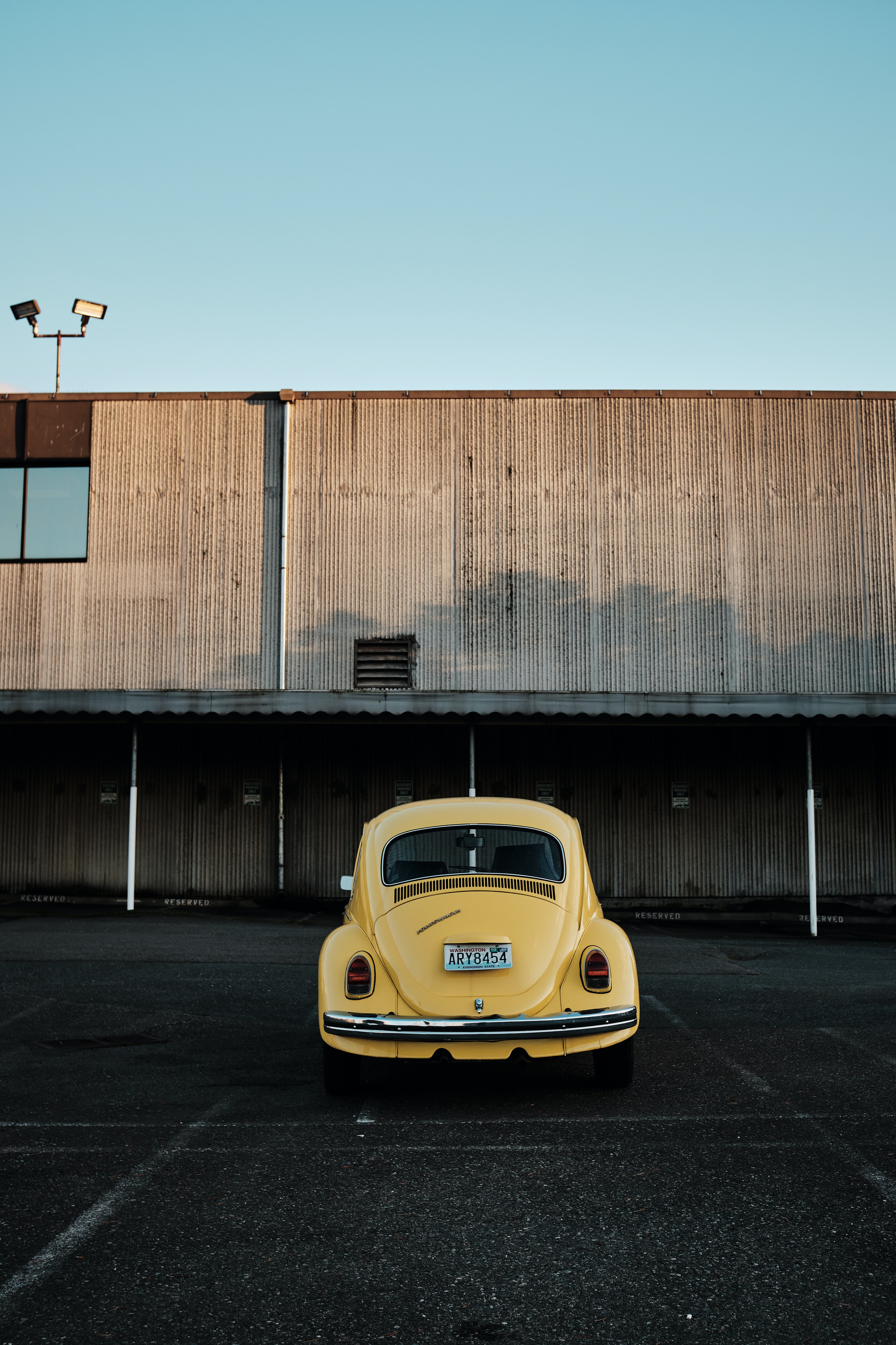 retro, vintage, old, car, yellow, cars Free Stock Photo