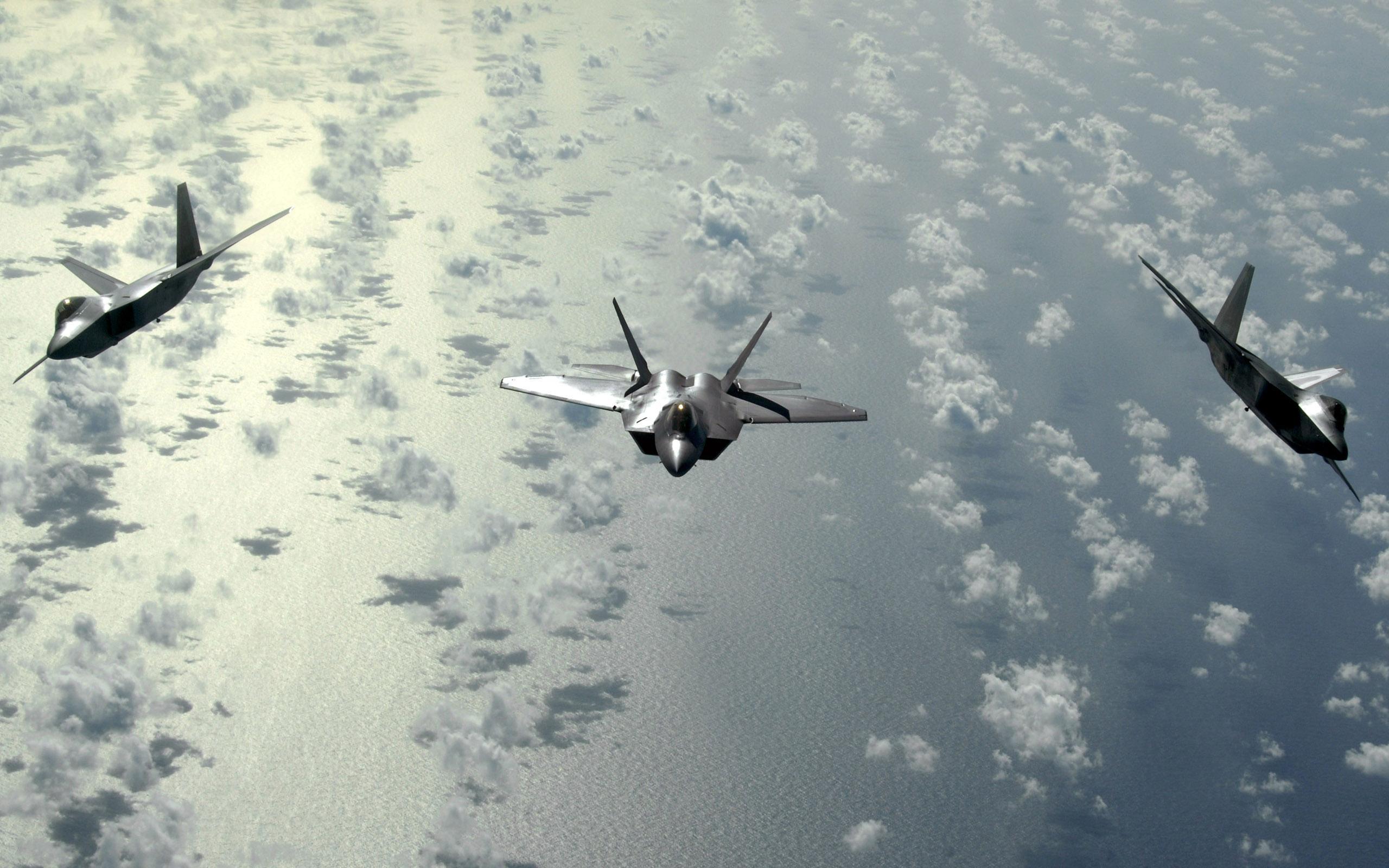 Завантажити шпалери безкоштовно Військовий, Lockheed Martin F 22 Raptor, Реактивні Винищувачі картинка на робочий стіл ПК