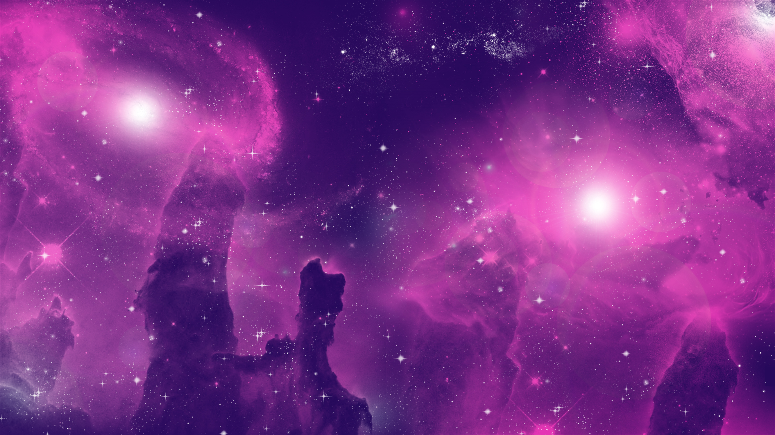 Скачать картинку Космос, Звезды, Туманность, Пурпурный, Научная Фантастика в телефон бесплатно.