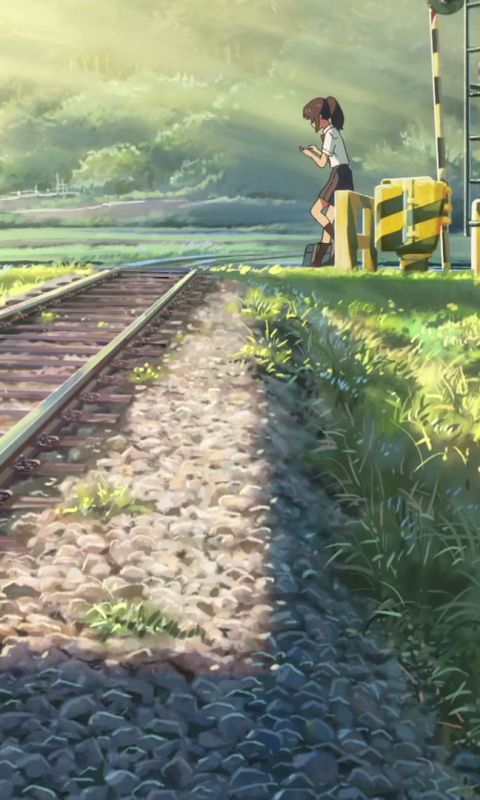 Download mobile wallpaper Anime, Railroad, Your Name for free.