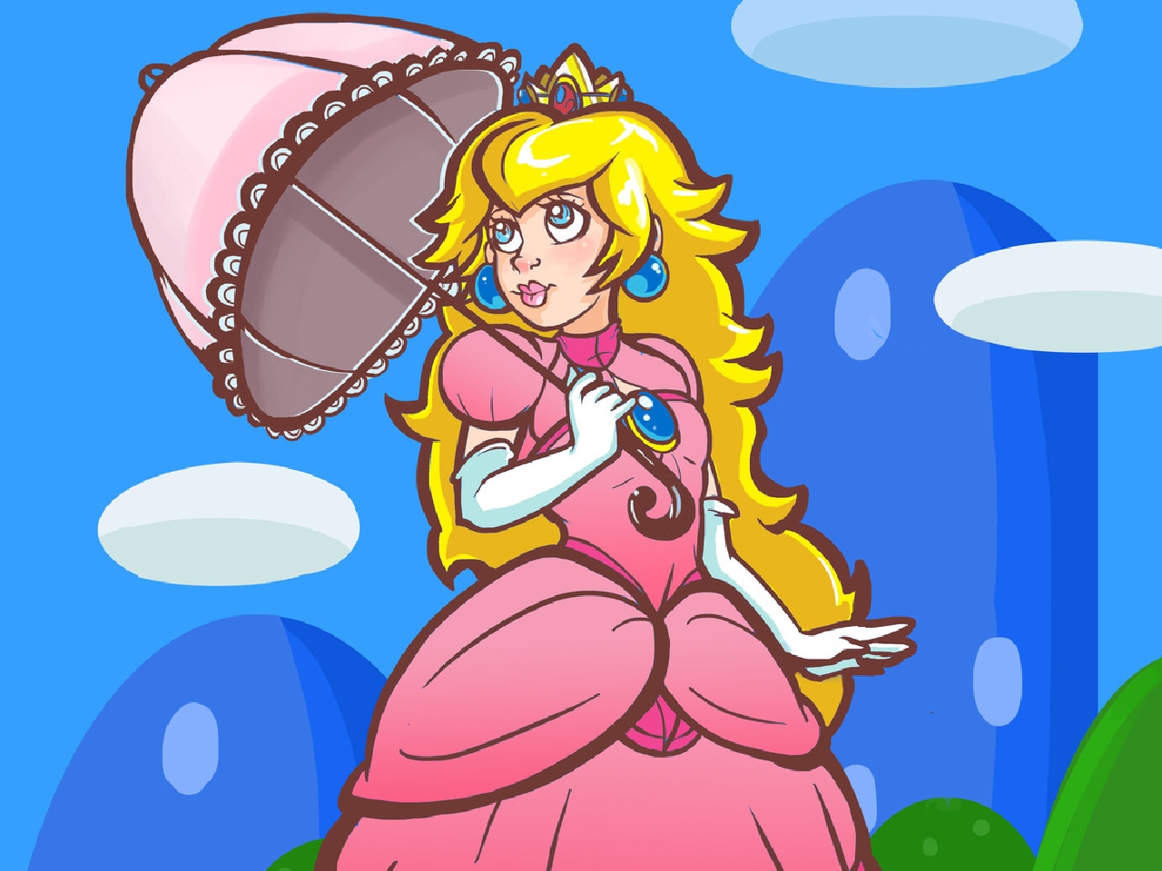 Descarga gratuita de fondo de pantalla para móvil de Videojuego, Super Mario Bros, Princesa Peach.