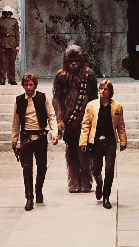 movie, star wars episode iv: a new hope, harrison ford, chewbacca, han solo, star wars phone background
