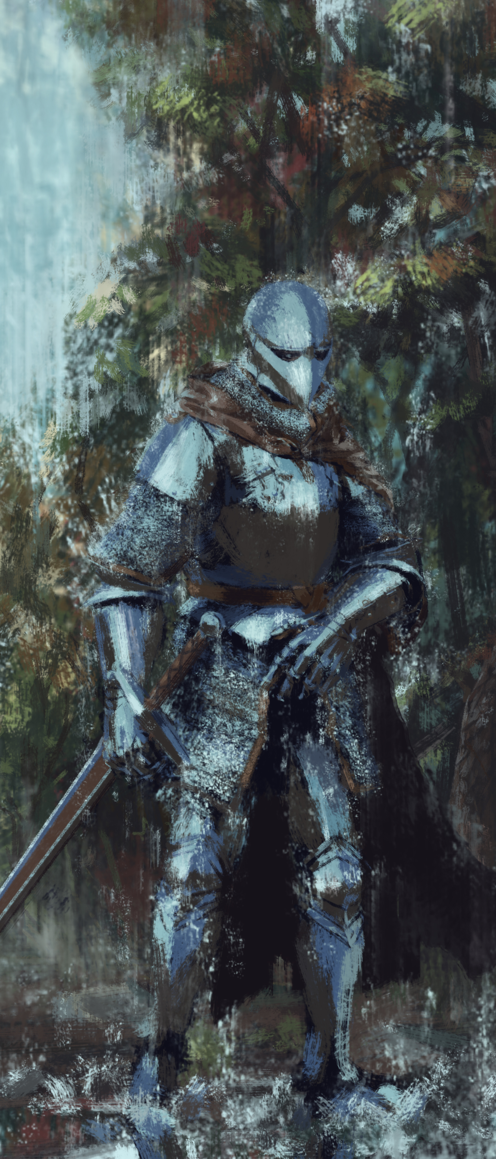 Download mobile wallpaper Fantasy, Warrior, Knight, Armor for free.