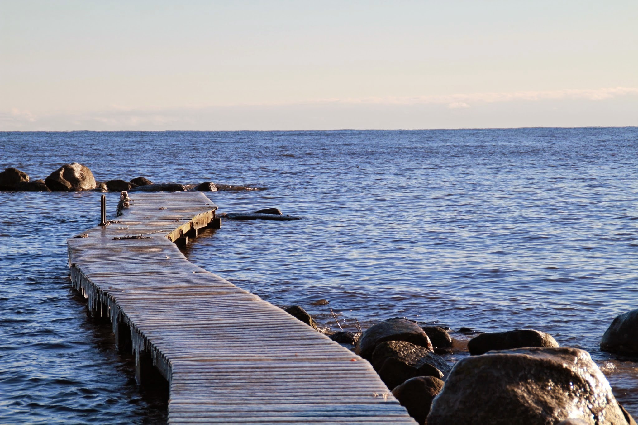 sweden, nature, stones, sea, shore, bank HD wallpaper