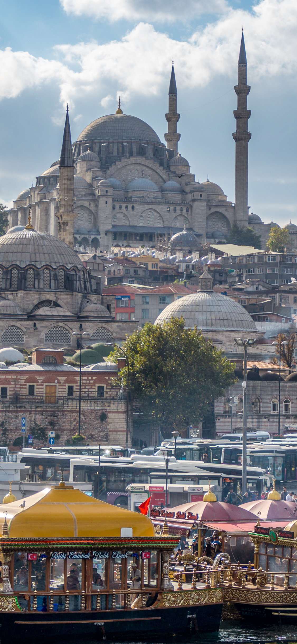 Download mobile wallpaper Boat, Turkey, Mosque, Istanbul, Religious, Suleymaniye Mosque, Mosques for free.