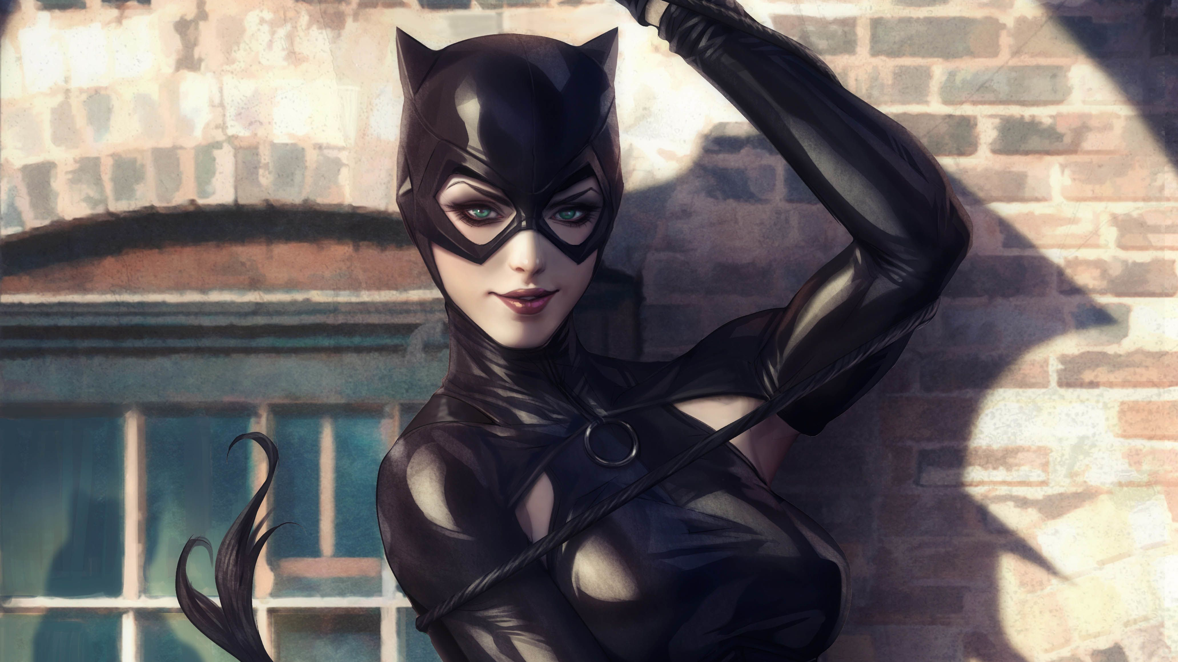 Free download wallpaper Catwoman, Green Eyes, Comics, Dc Comics on your PC desktop