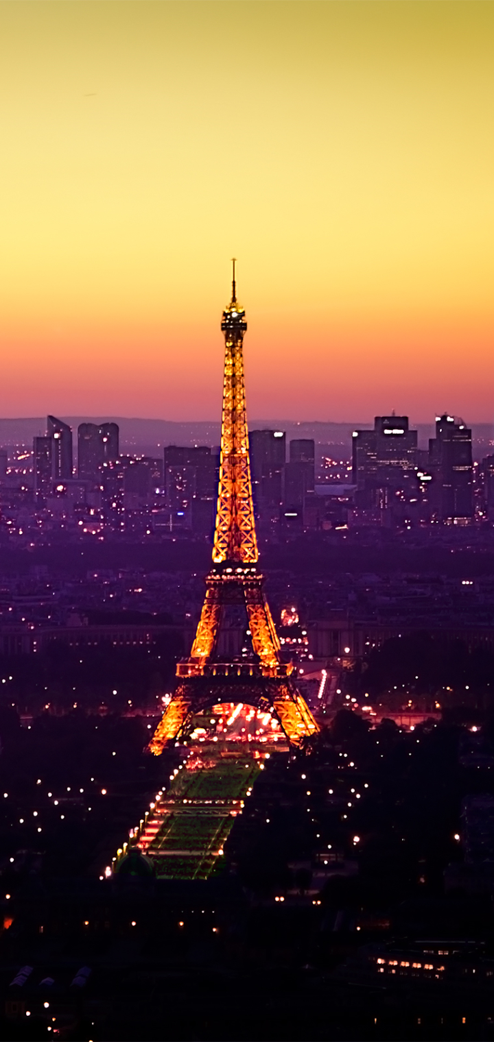 Скачати мобільні шпалери Париж, Ейфелева Вежа, Пам'ятники, Місто, Світло, Франція, Створено Людиною безкоштовно.
