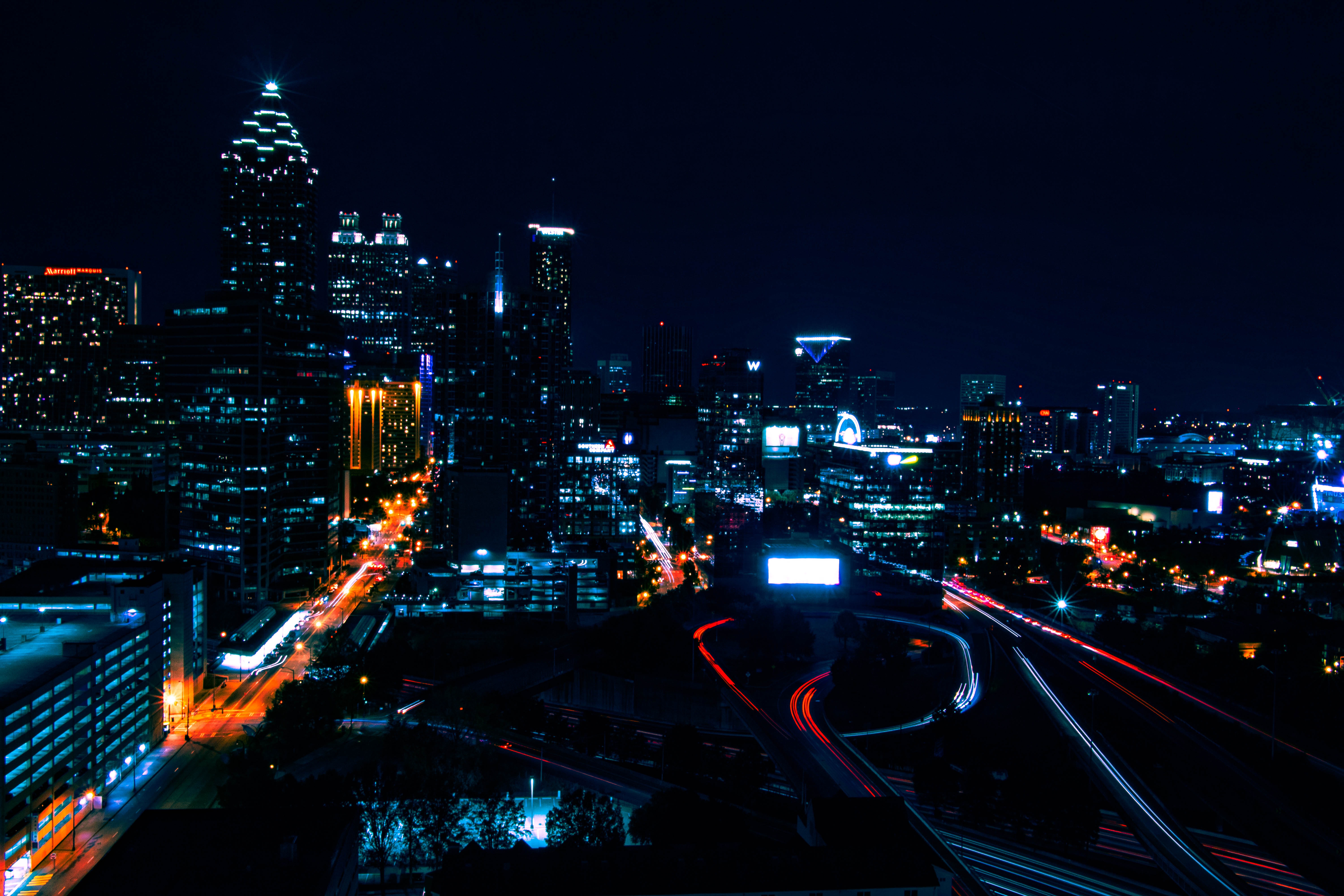 Download mobile wallpaper Cities, Building, Light, Night City, City Lights, Shine for free.