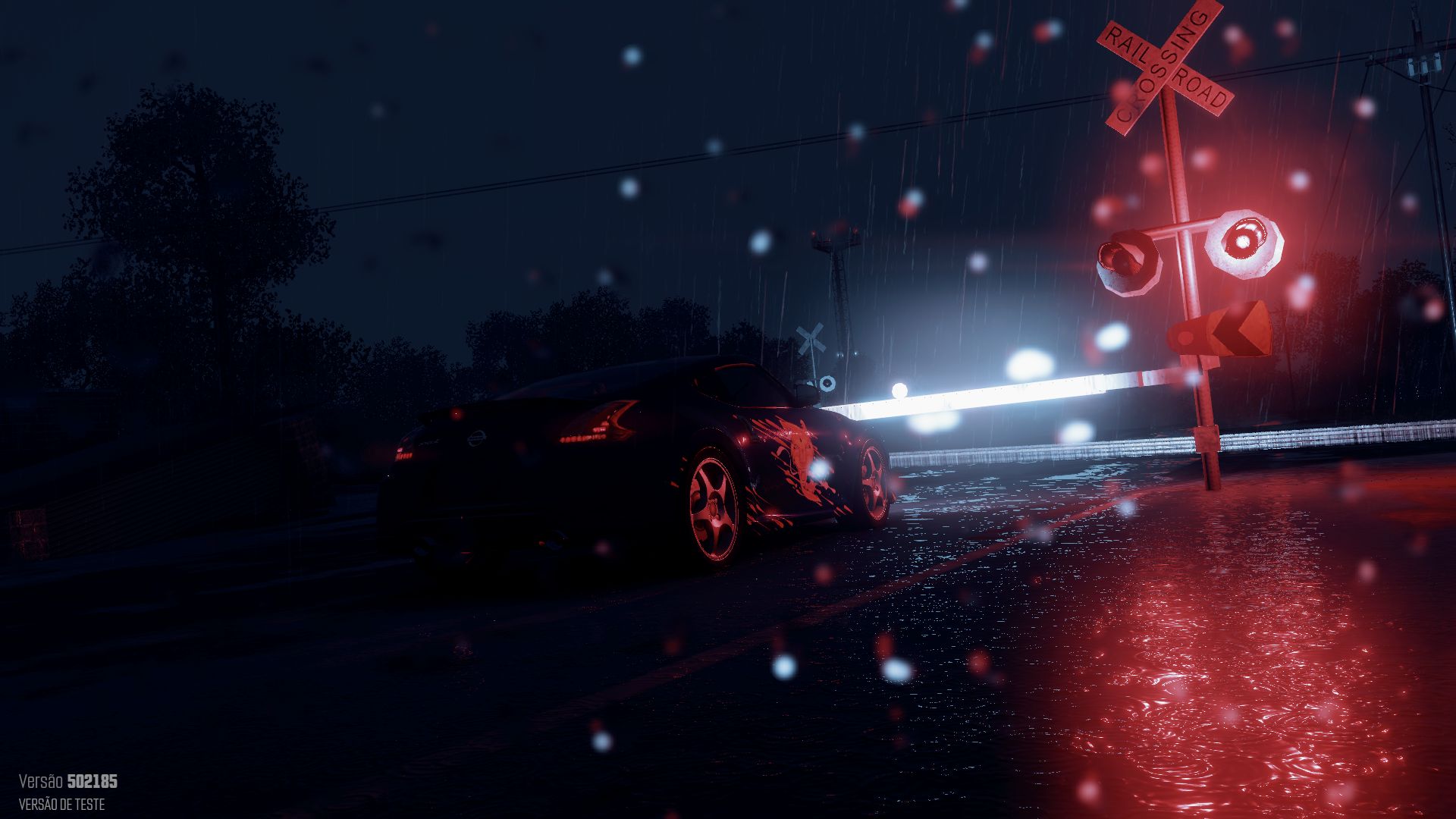 Download mobile wallpaper Rain, Night, Nissan 370Z, Video Game, The Crew for free.