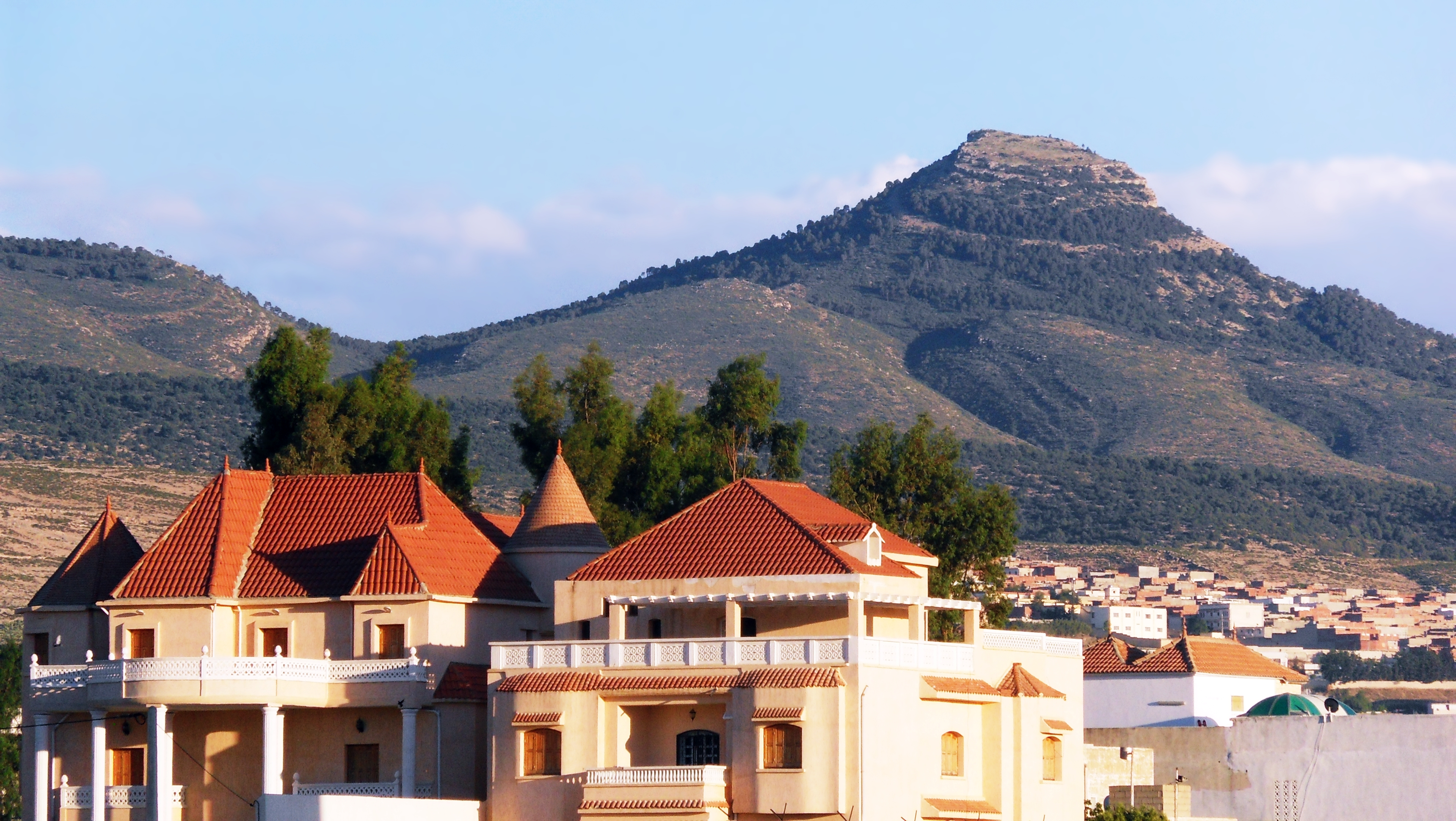 photography, landscape, algeria, house, mountain, tebessa mountains, villa