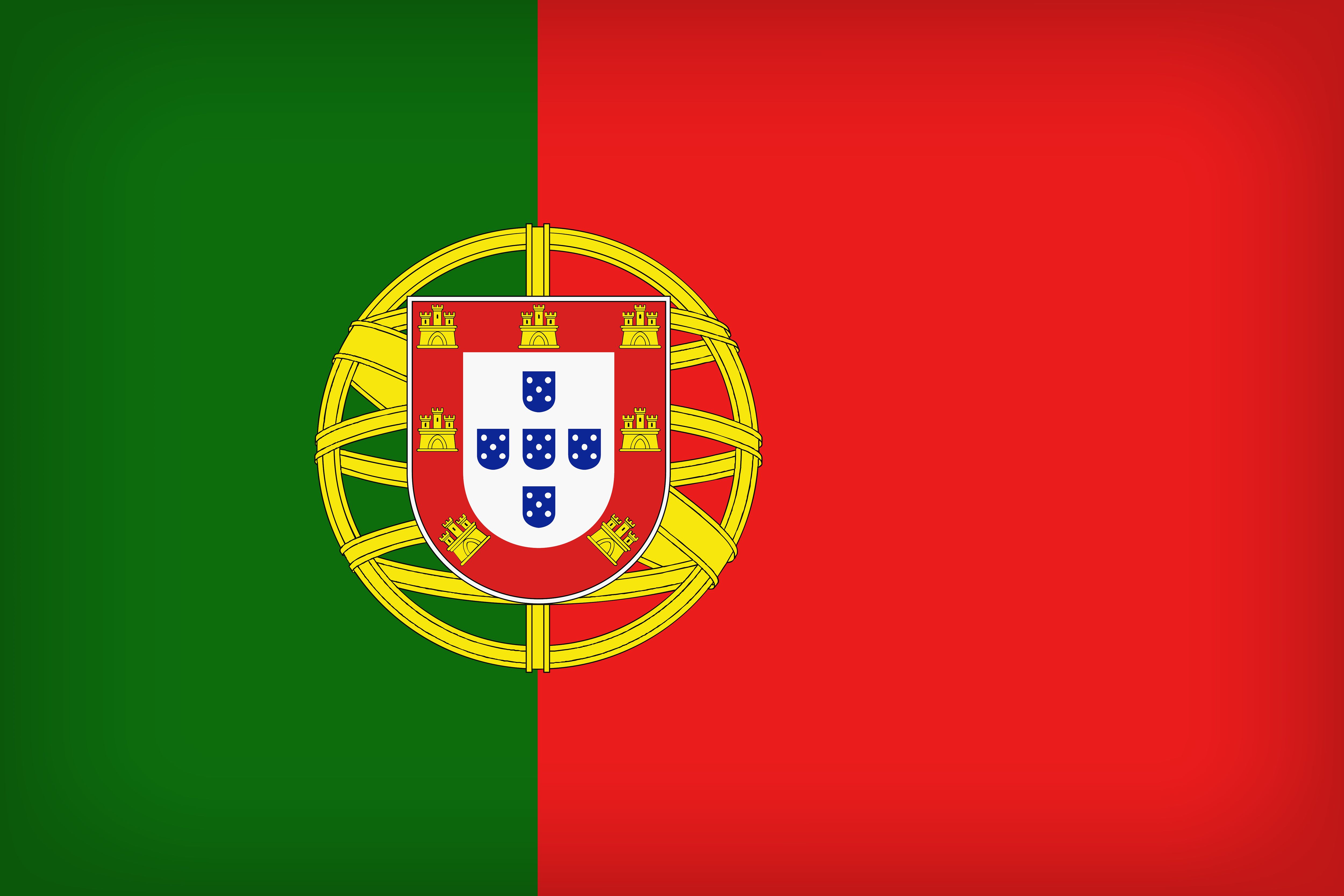 Популярні заставки і фони Португальський Прапор на комп'ютер