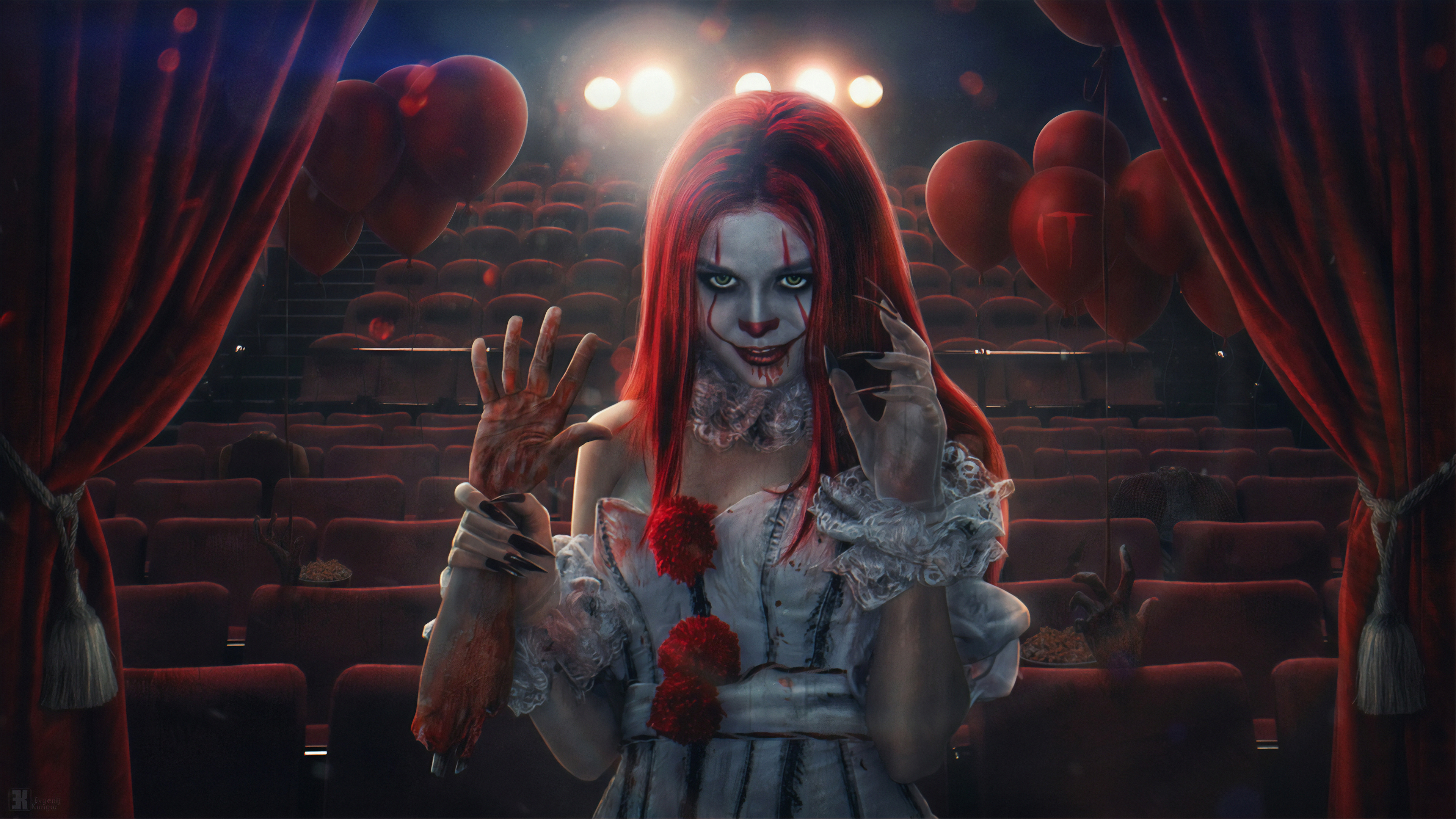 Download mobile wallpaper Dark, Clown, Scary for free.