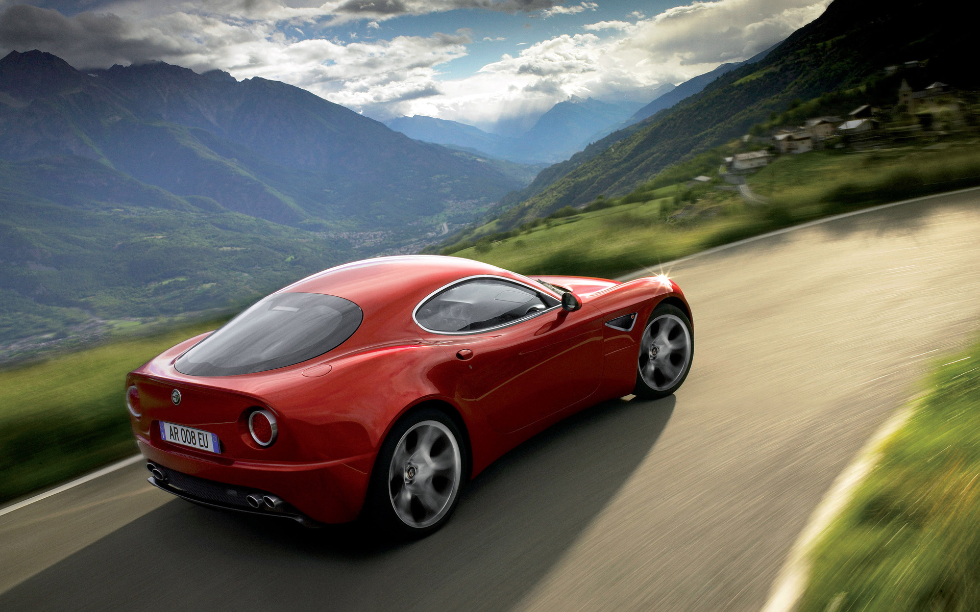 Laden Sie das Alfa Romeo, Fahrzeuge, Alfa Romeo 8C Competizione-Bild kostenlos auf Ihren PC-Desktop herunter