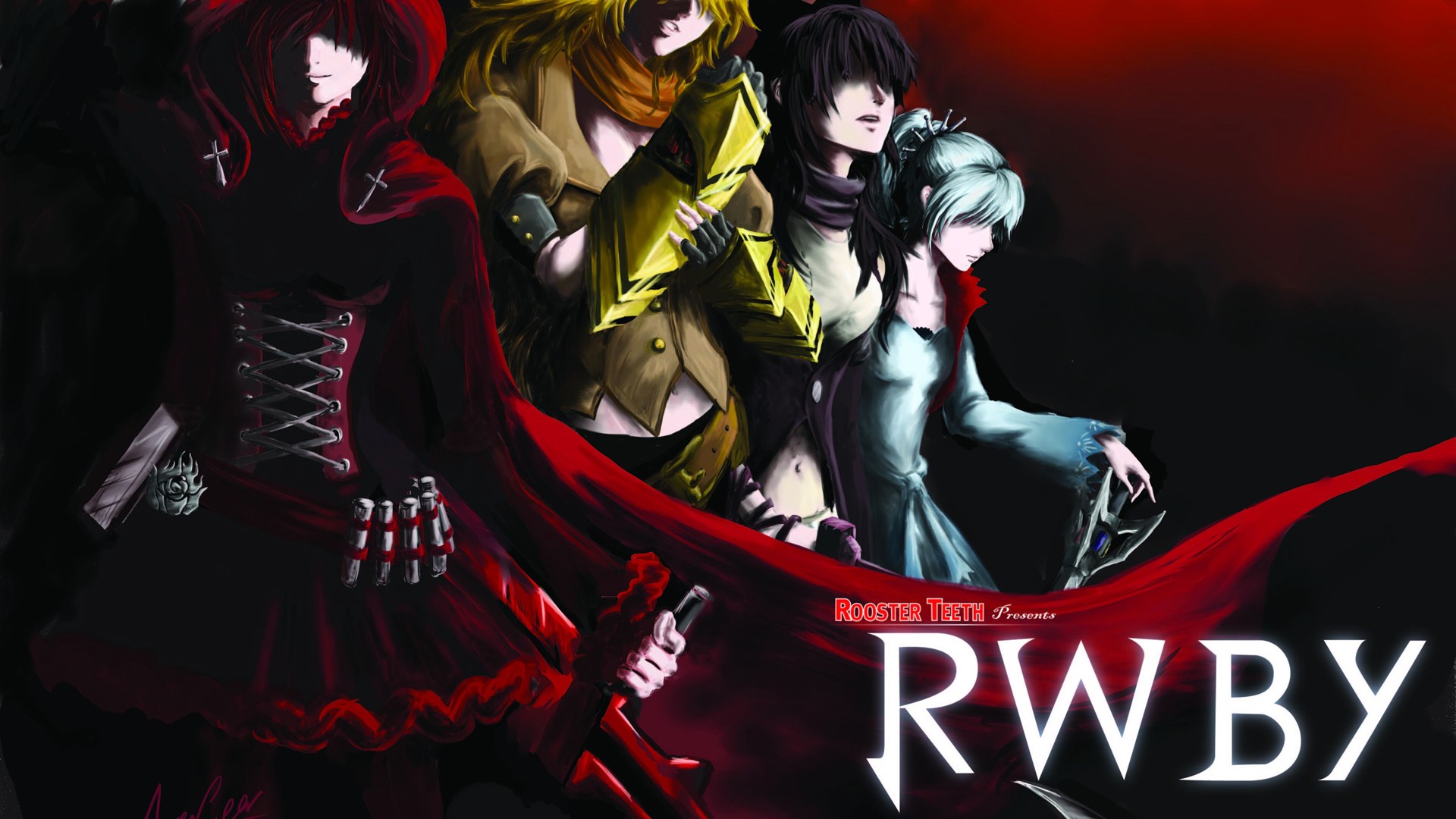 Baixe gratuitamente a imagem Anime, Rwby, Ruby Rose (Rwby), Weiss Schnee, Blake Belladonna, Yang Xiao Long na área de trabalho do seu PC