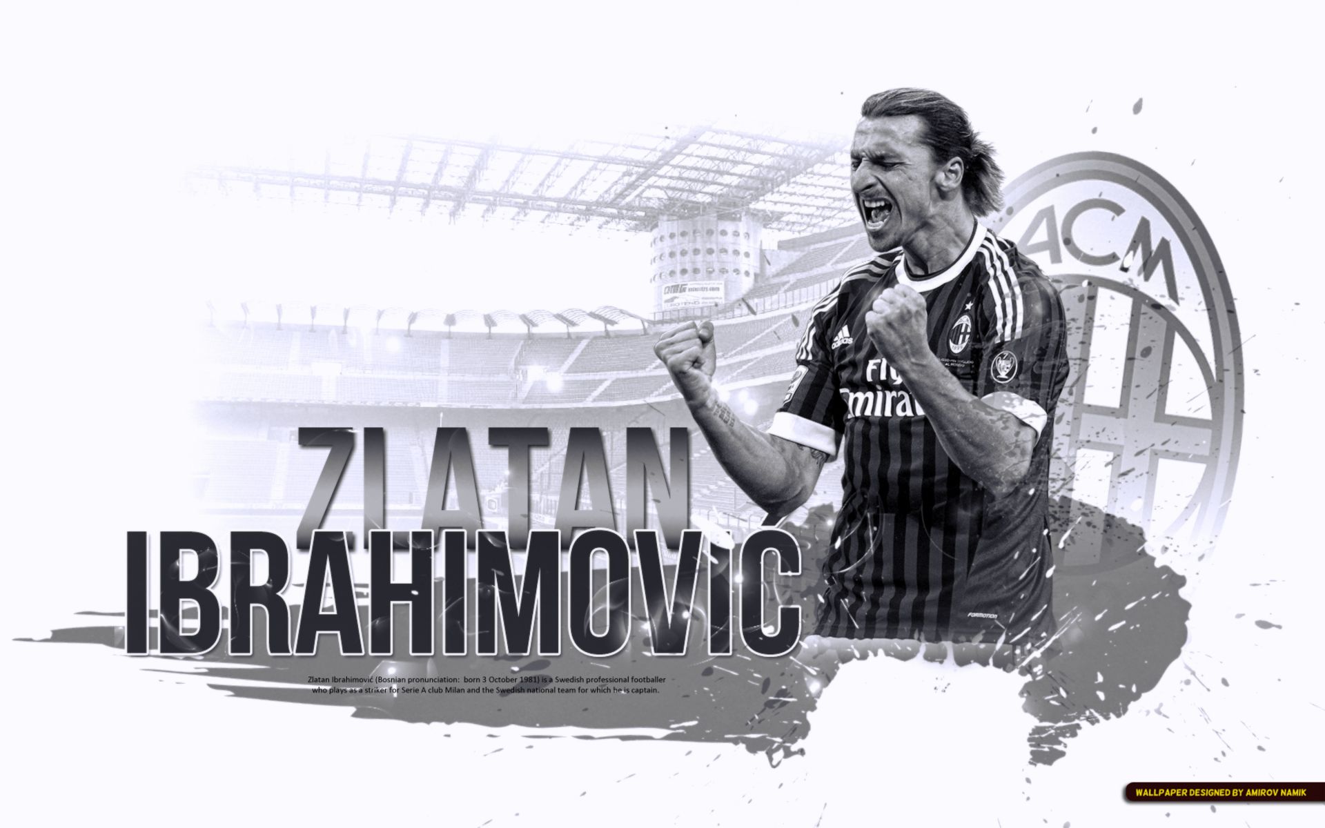 Baixe gratuitamente a imagem Esportes, Futebol, Zlatan Ibrahimovic, Ac Milão na área de trabalho do seu PC