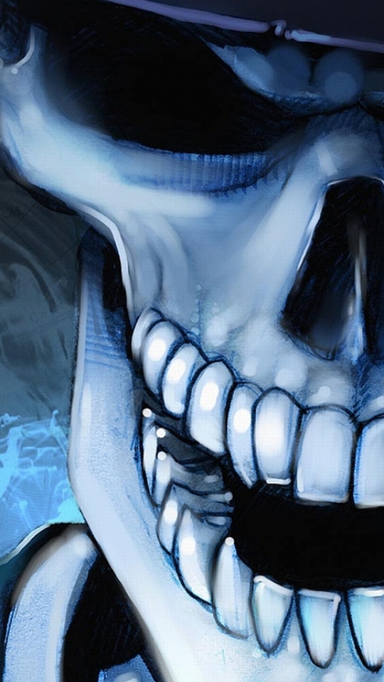 Download mobile wallpaper Dark, Skull for free.