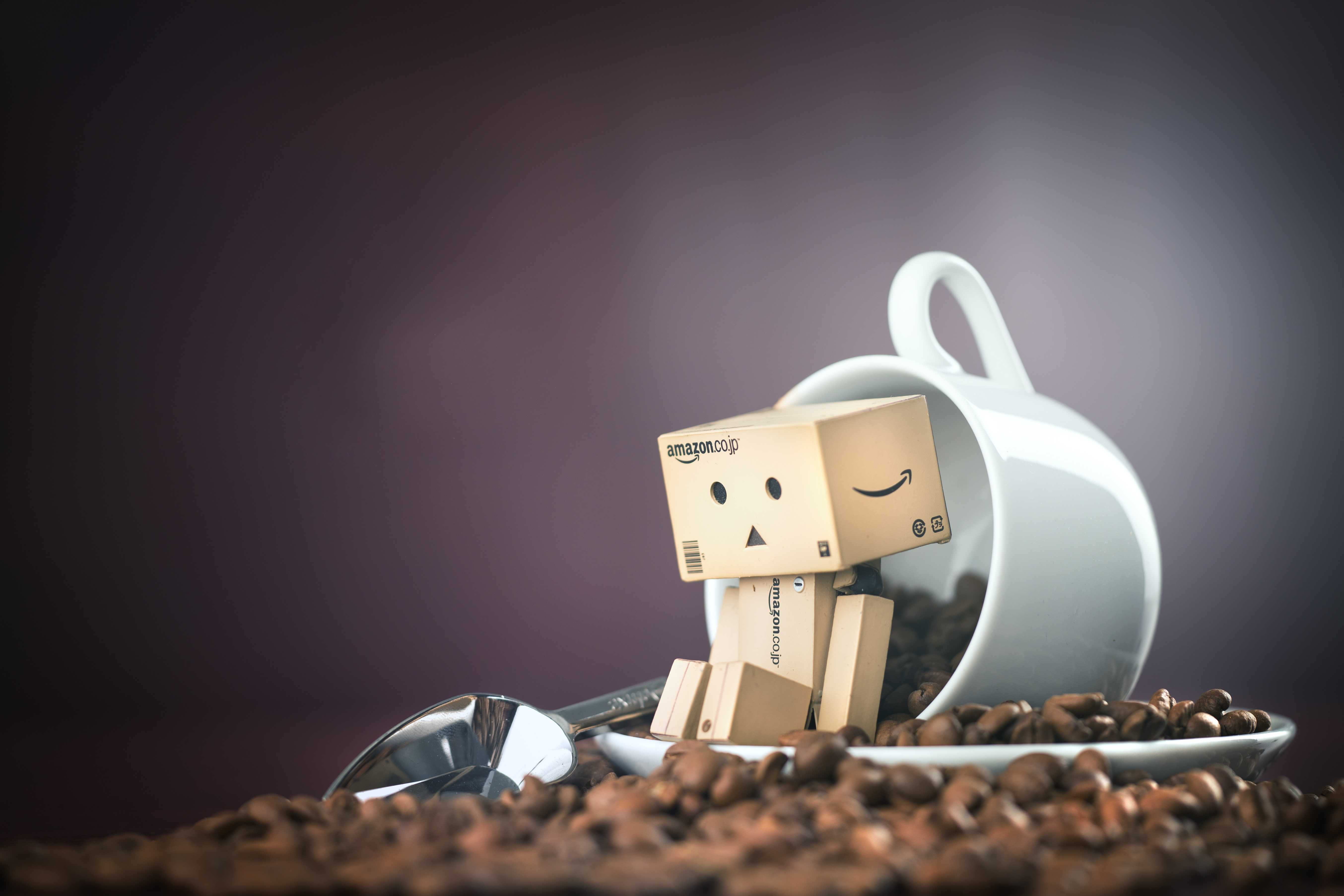 Download mobile wallpaper Cup, Danbo, Coffee Beans, Misc for free.