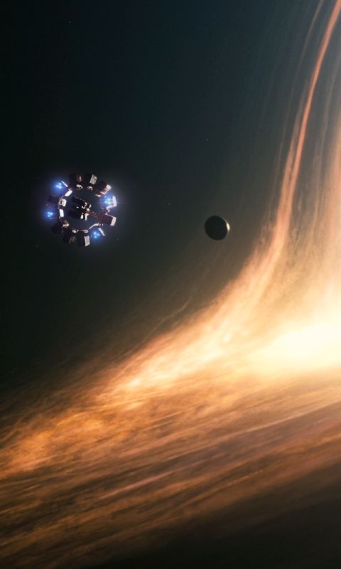 Download mobile wallpaper Black Hole, Interstellar, Movie for free.