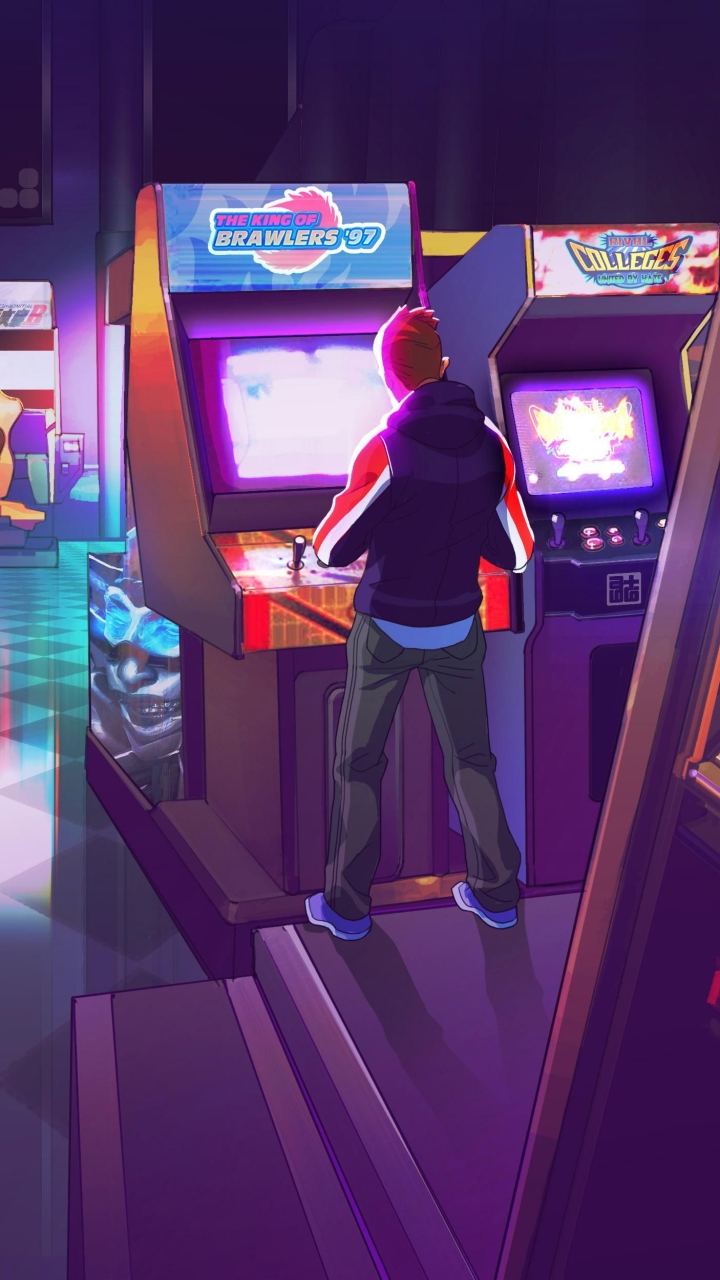 arcade, video game, retro wave