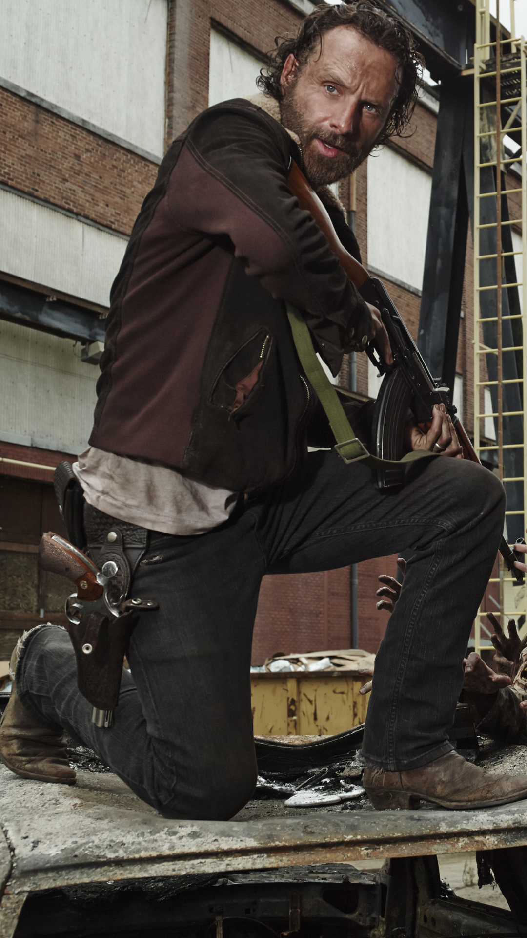 Download mobile wallpaper Andrew Lincoln, Tv Show, Zombie, The Walking Dead, Rick Grimes for free.