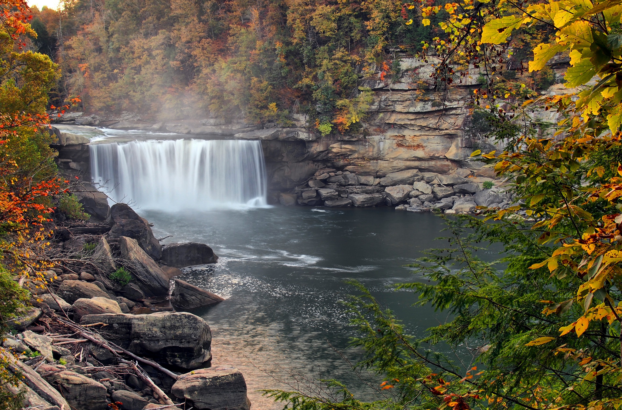 Free download wallpaper Nature, Waterfalls, Waterfall, Earth, River on your PC desktop