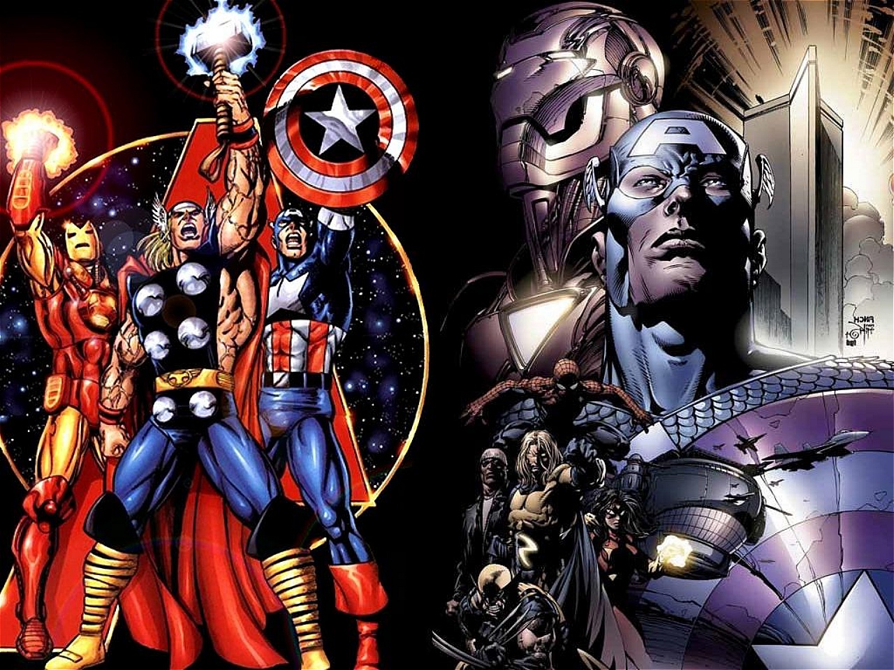 comics, avengers, captain america, iron man, sentry (marvel comics), spider man, thor, wolverine