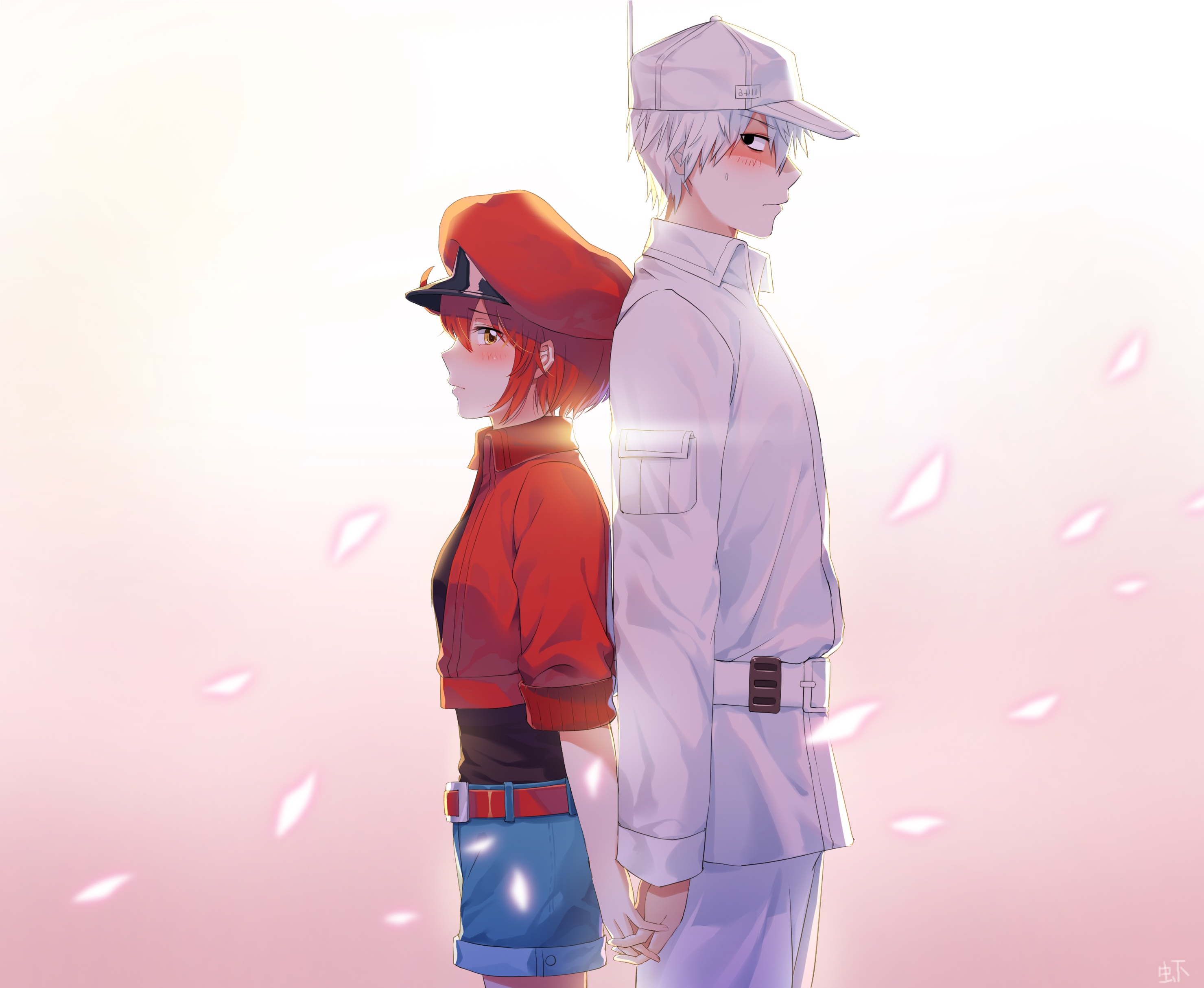 anime, cells at work!, ae3803 (cells at work), couple, love, u 1146 (cells at work!)