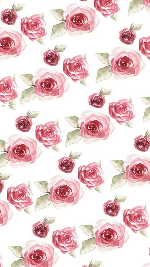 Handy-Wallpaper Blume, Rose, Muster, Rote Rose, Künstlerisch kostenlos herunterladen.