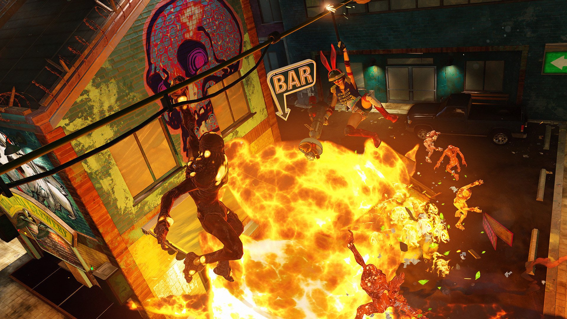 video game, sunset overdrive