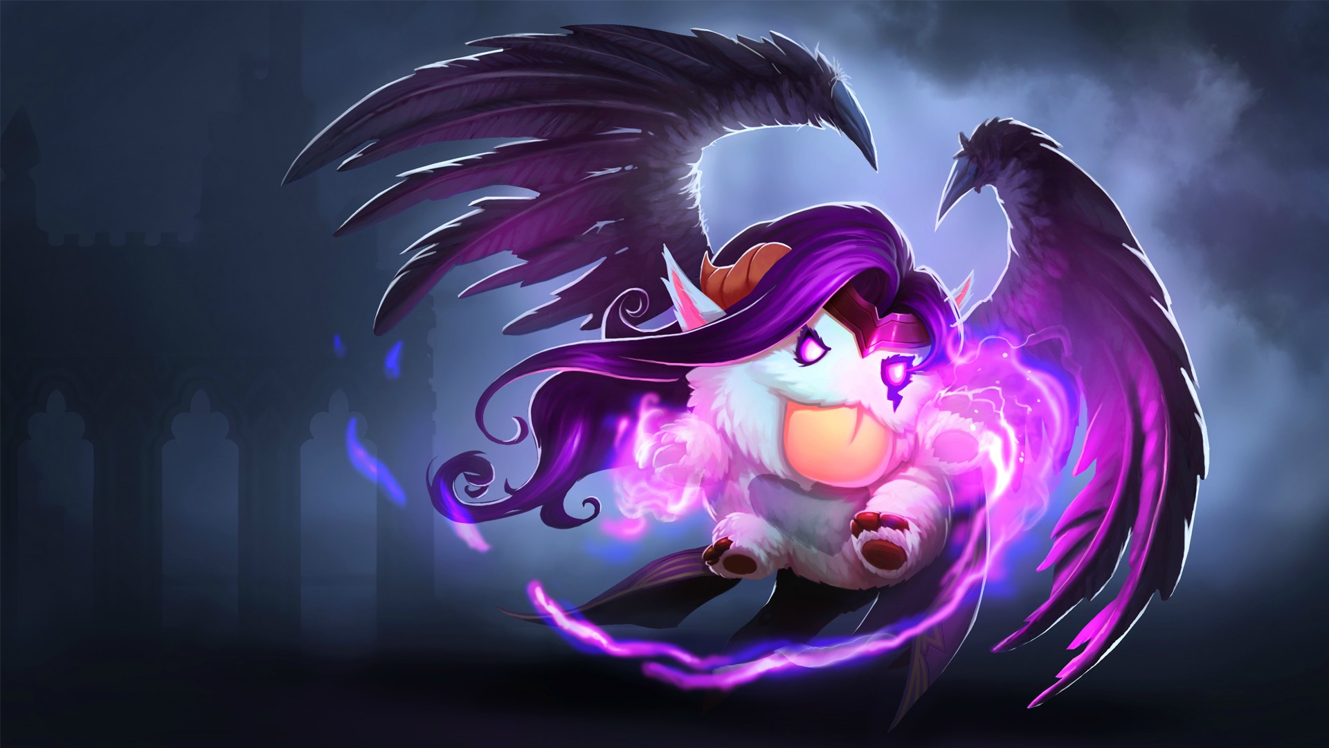 Download mobile wallpaper League Of Legends, Video Game, Morgana (League Of Legends), Poro for free.