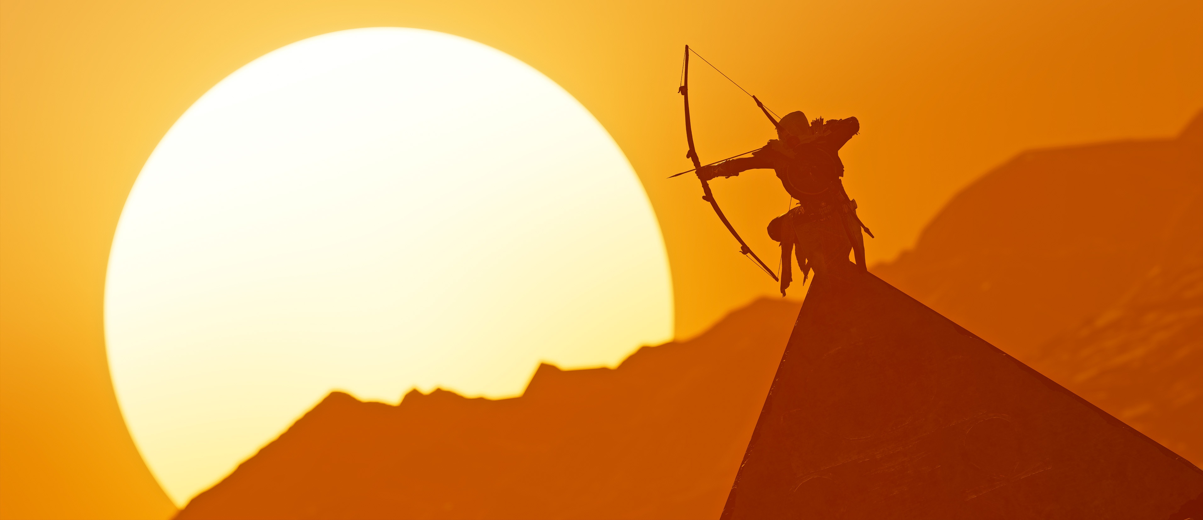 sun, assassin's creed, video game, assassin's creed origins, bayek of siwa, shadow